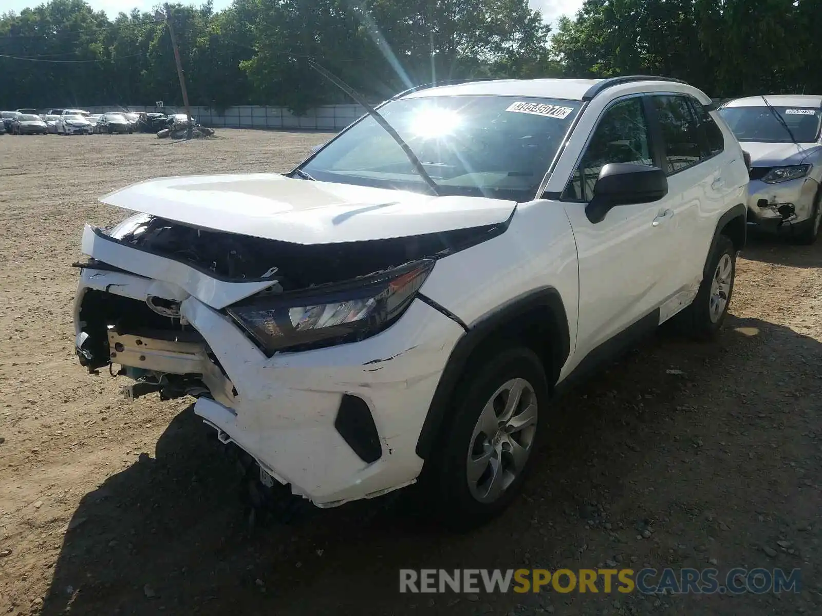 2 Photograph of a damaged car 2T3H1RFV6KW013325 TOYOTA RAV4 2019