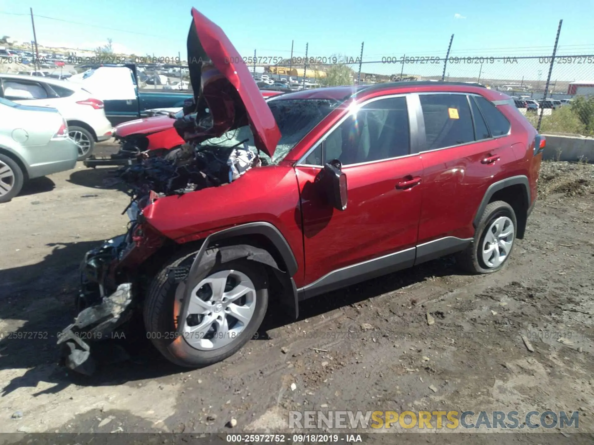 2 Photograph of a damaged car 2T3H1RFV7KC004652 TOYOTA RAV4 2019