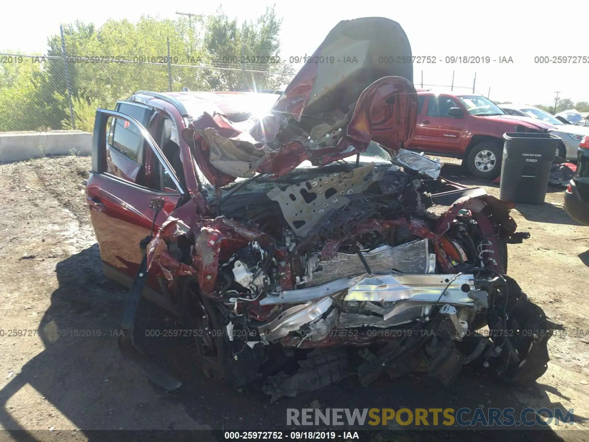 6 Photograph of a damaged car 2T3H1RFV7KC004652 TOYOTA RAV4 2019