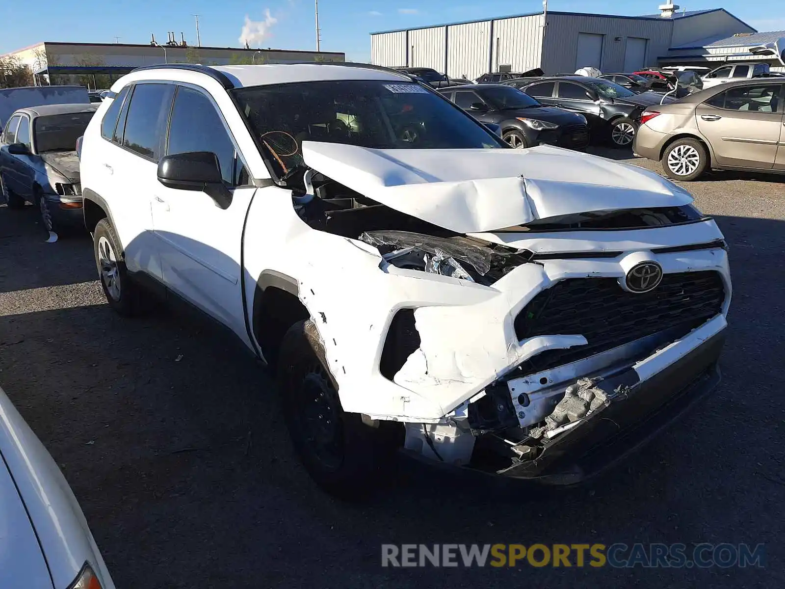 1 Photograph of a damaged car 2T3H1RFV7KC018373 TOYOTA RAV4 2019