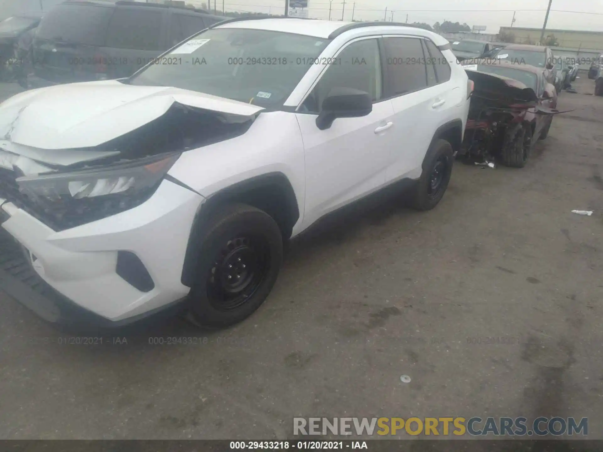 2 Photograph of a damaged car 2T3H1RFV7KC021354 TOYOTA RAV4 2019