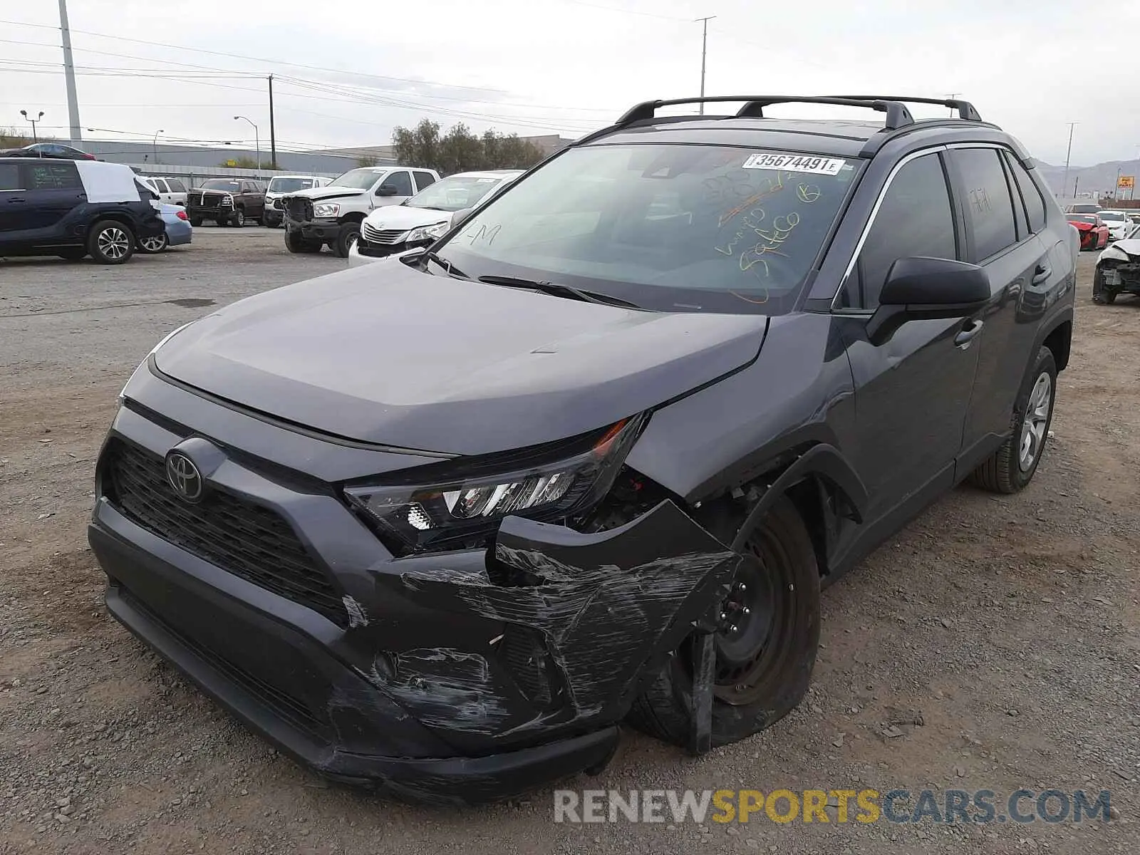2 Photograph of a damaged car 2T3H1RFV8KW002245 TOYOTA RAV4 2019