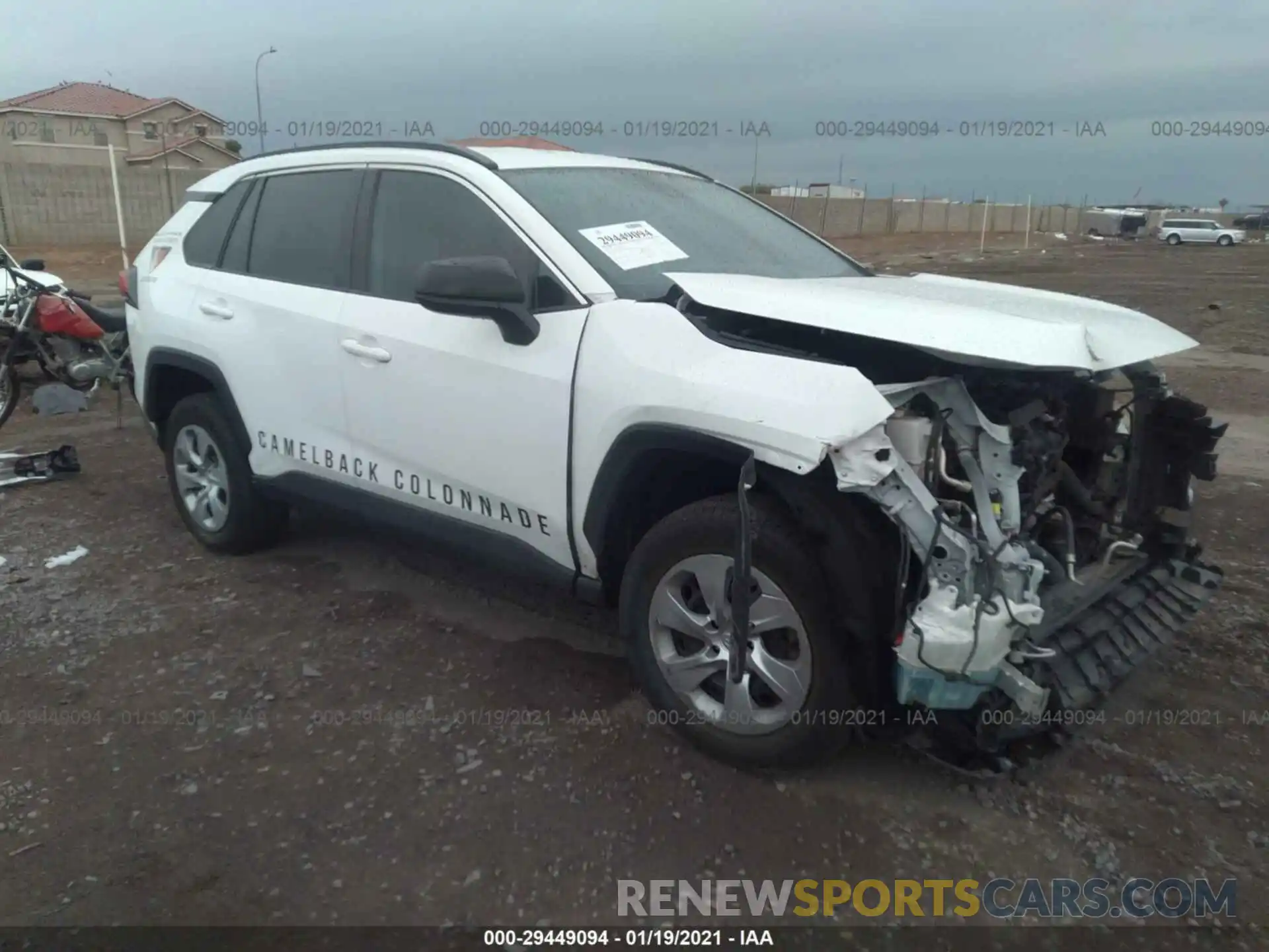 1 Photograph of a damaged car 2T3H1RFV8KW003167 TOYOTA RAV4 2019