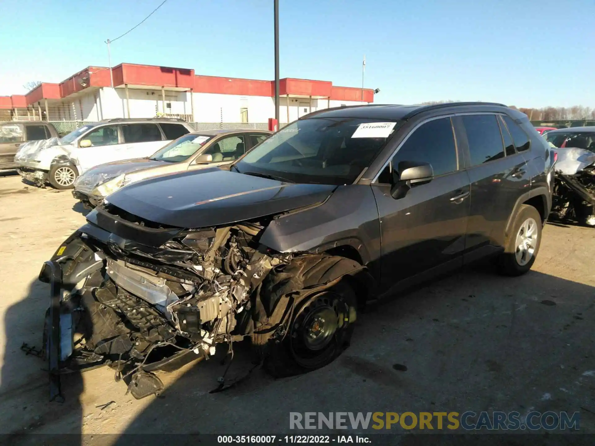 2 Photograph of a damaged car 2T3H1RFV8KW035181 TOYOTA RAV4 2019