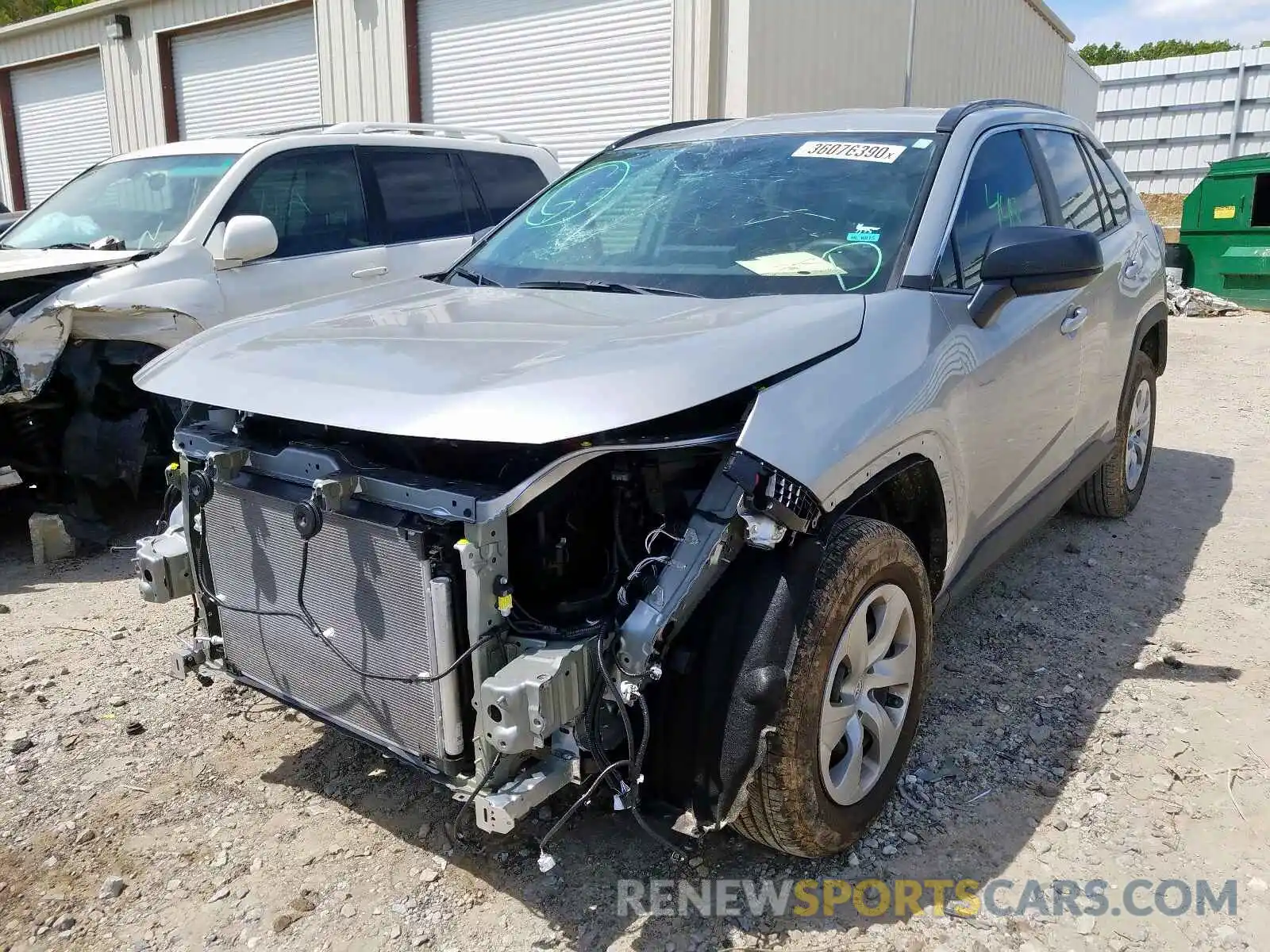 2 Photograph of a damaged car 2T3H1RFV8KW052322 TOYOTA RAV4 2019