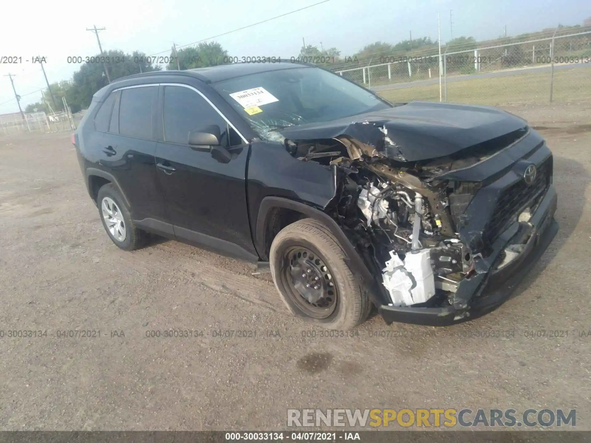 1 Photograph of a damaged car 2T3H1RFV9KC006791 TOYOTA RAV4 2019