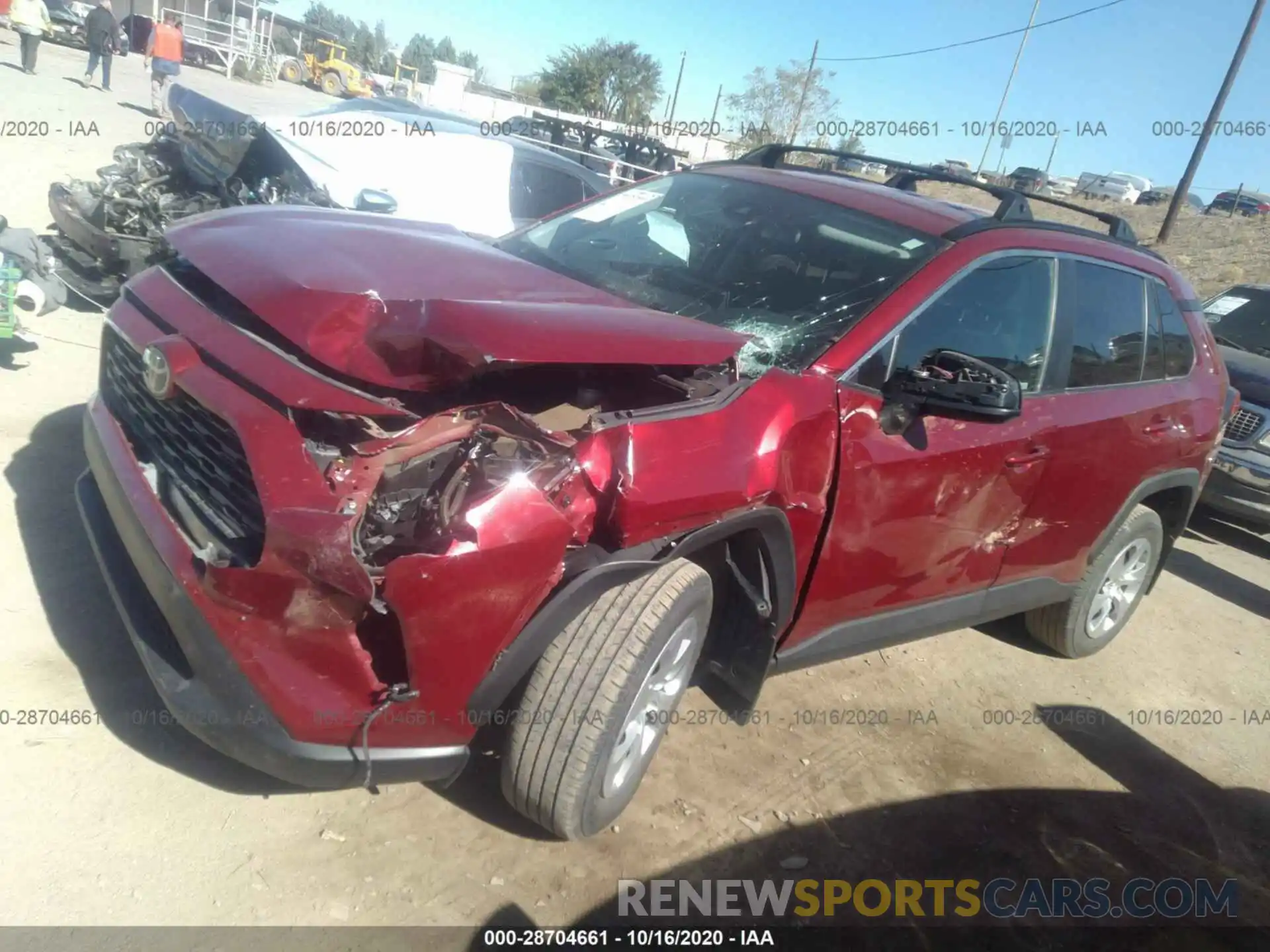 2 Photograph of a damaged car 2T3H1RFV9KC012395 TOYOTA RAV4 2019