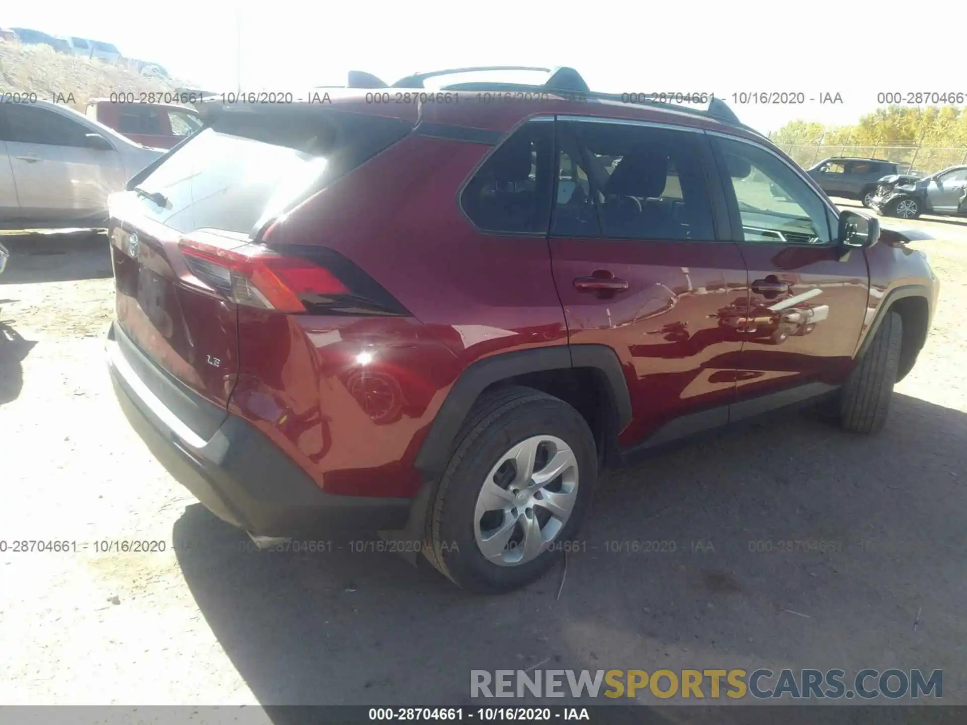 4 Photograph of a damaged car 2T3H1RFV9KC012395 TOYOTA RAV4 2019