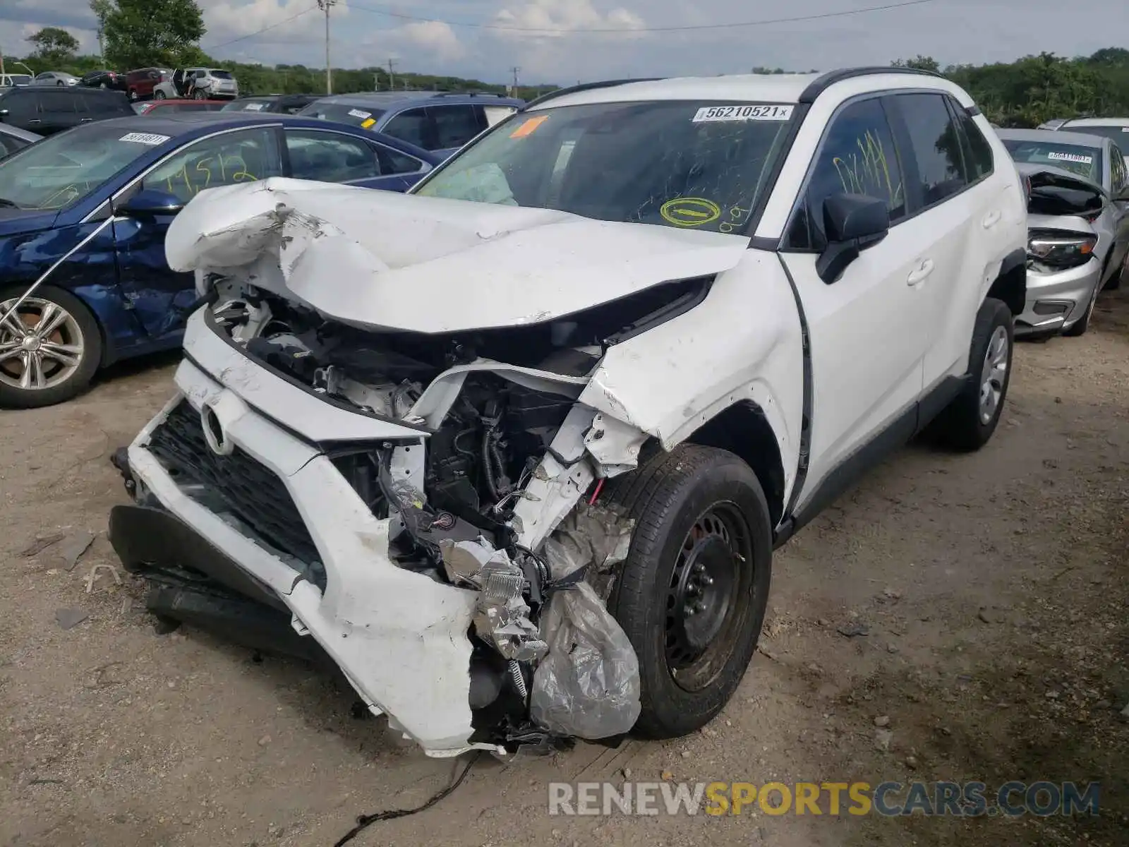 2 Photograph of a damaged car 2T3H1RFV9KC018486 TOYOTA RAV4 2019