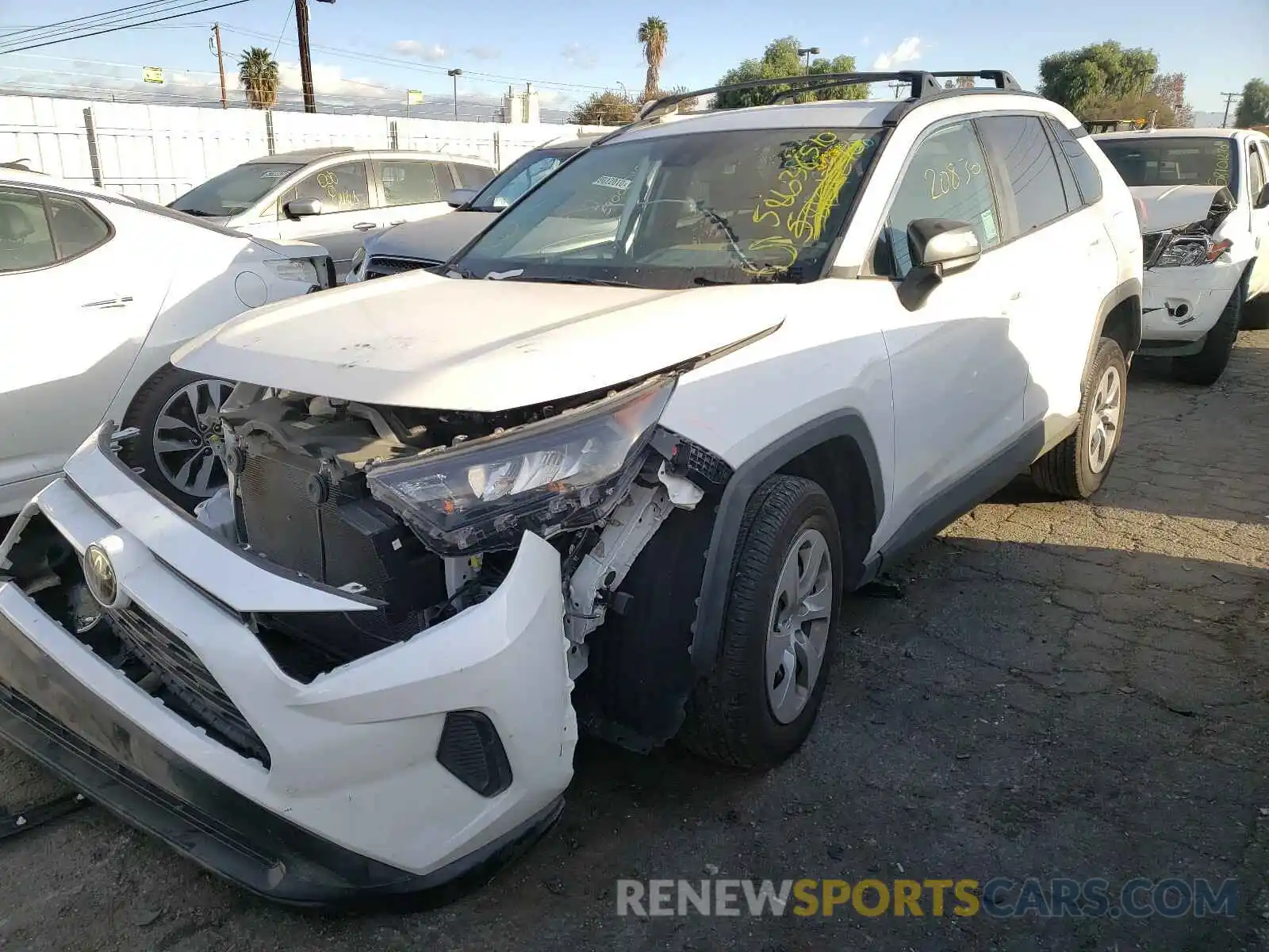 2 Photograph of a damaged car 2T3H1RFVXKC015306 TOYOTA RAV4 2019