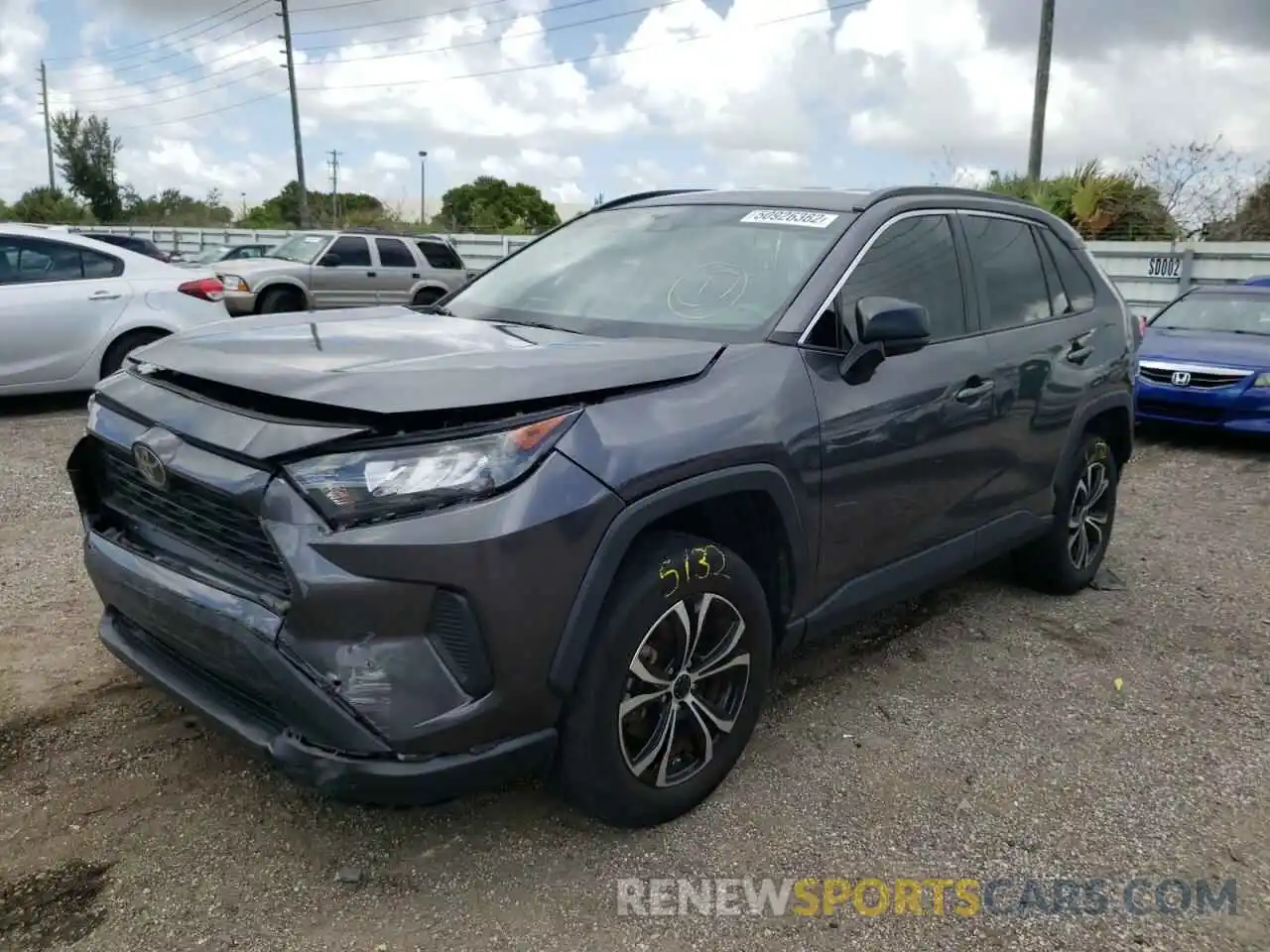 2 Photograph of a damaged car 2T3H1RFVXKW031245 TOYOTA RAV4 2019