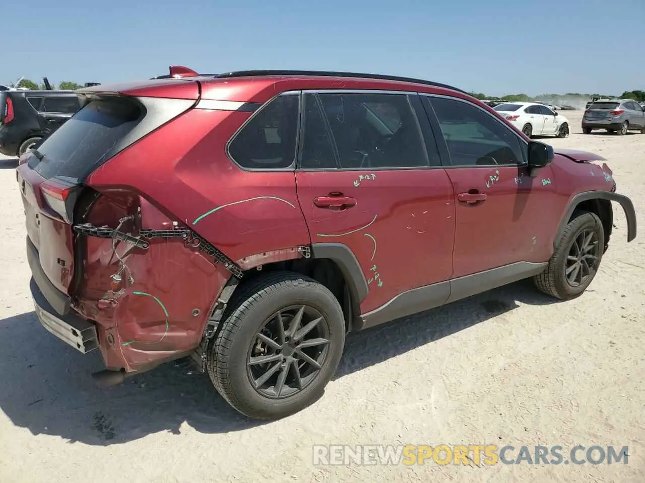 3 Photograph of a damaged car 2T3H1RFVXKW050264 TOYOTA RAV4 2019