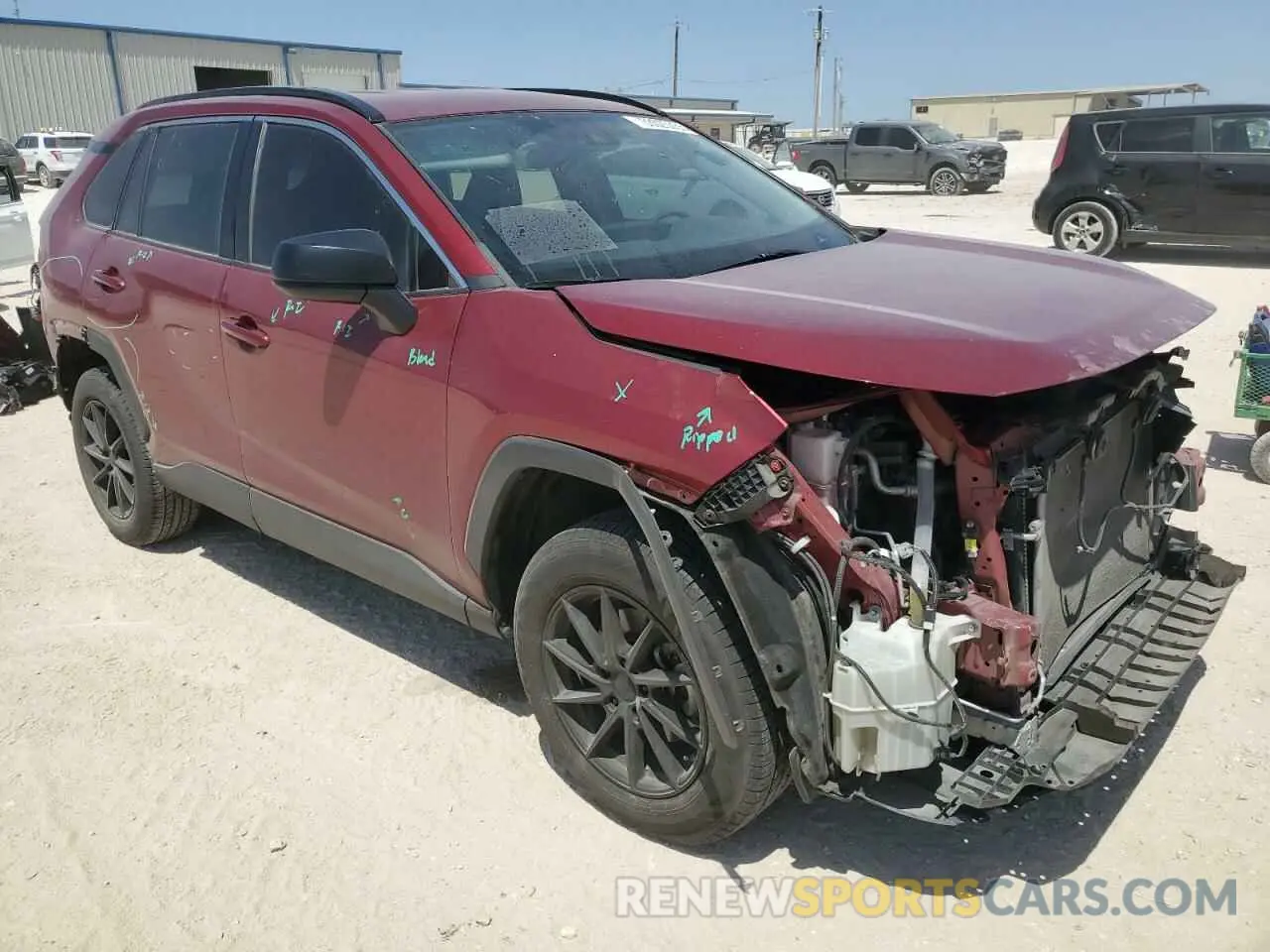 4 Photograph of a damaged car 2T3H1RFVXKW050264 TOYOTA RAV4 2019