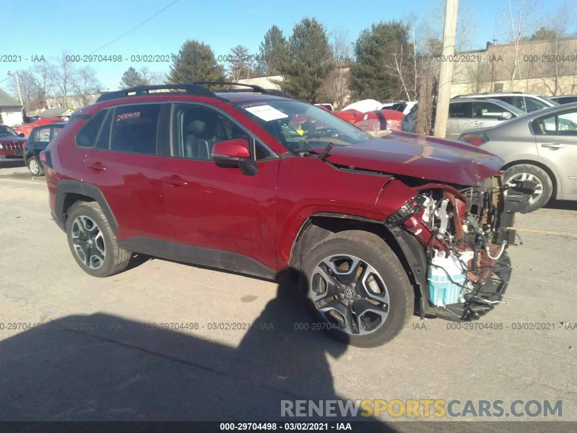 1 Photograph of a damaged car 2T3J1RFV0KC003957 TOYOTA RAV4 2019