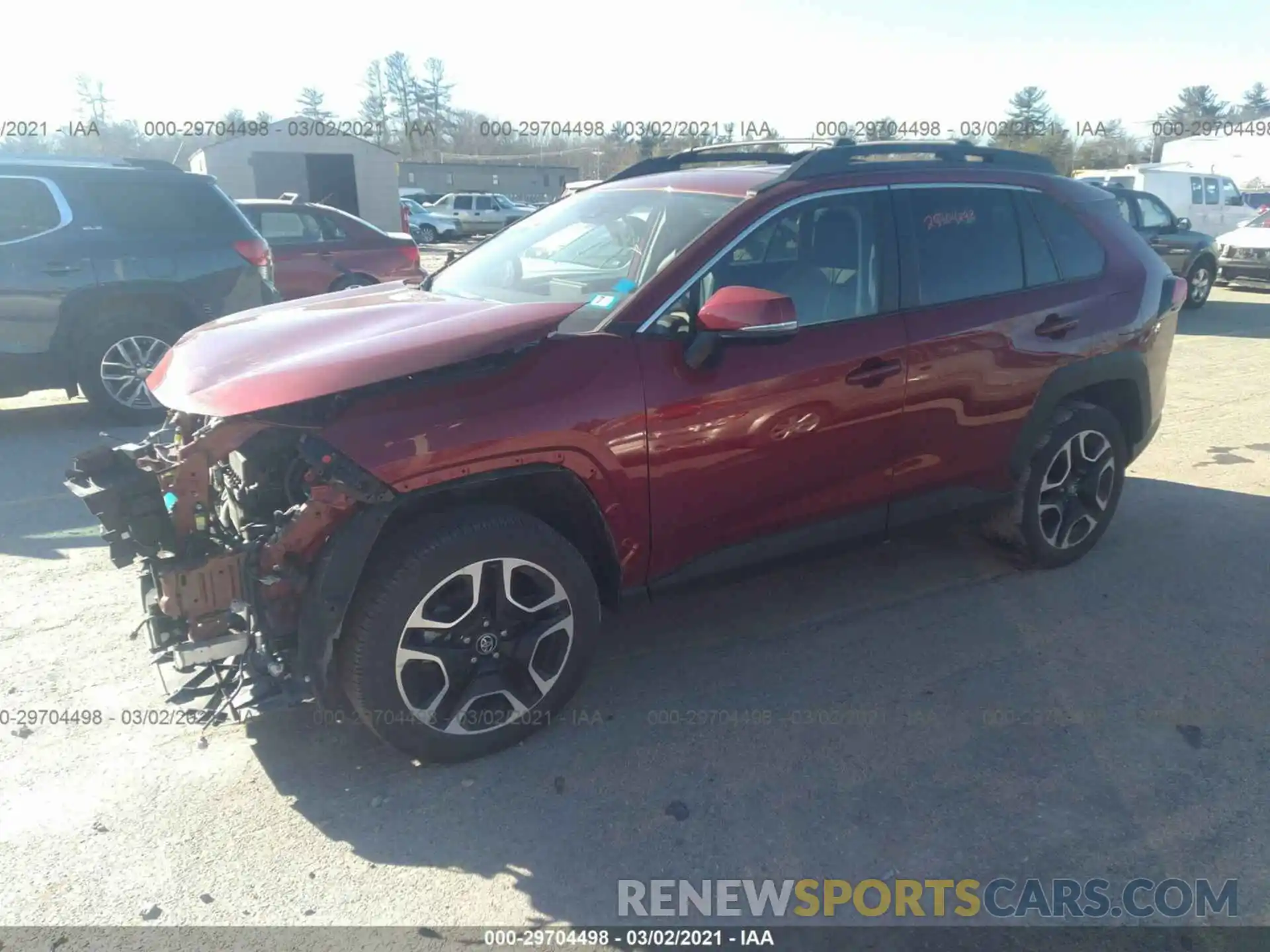 2 Photograph of a damaged car 2T3J1RFV0KC003957 TOYOTA RAV4 2019