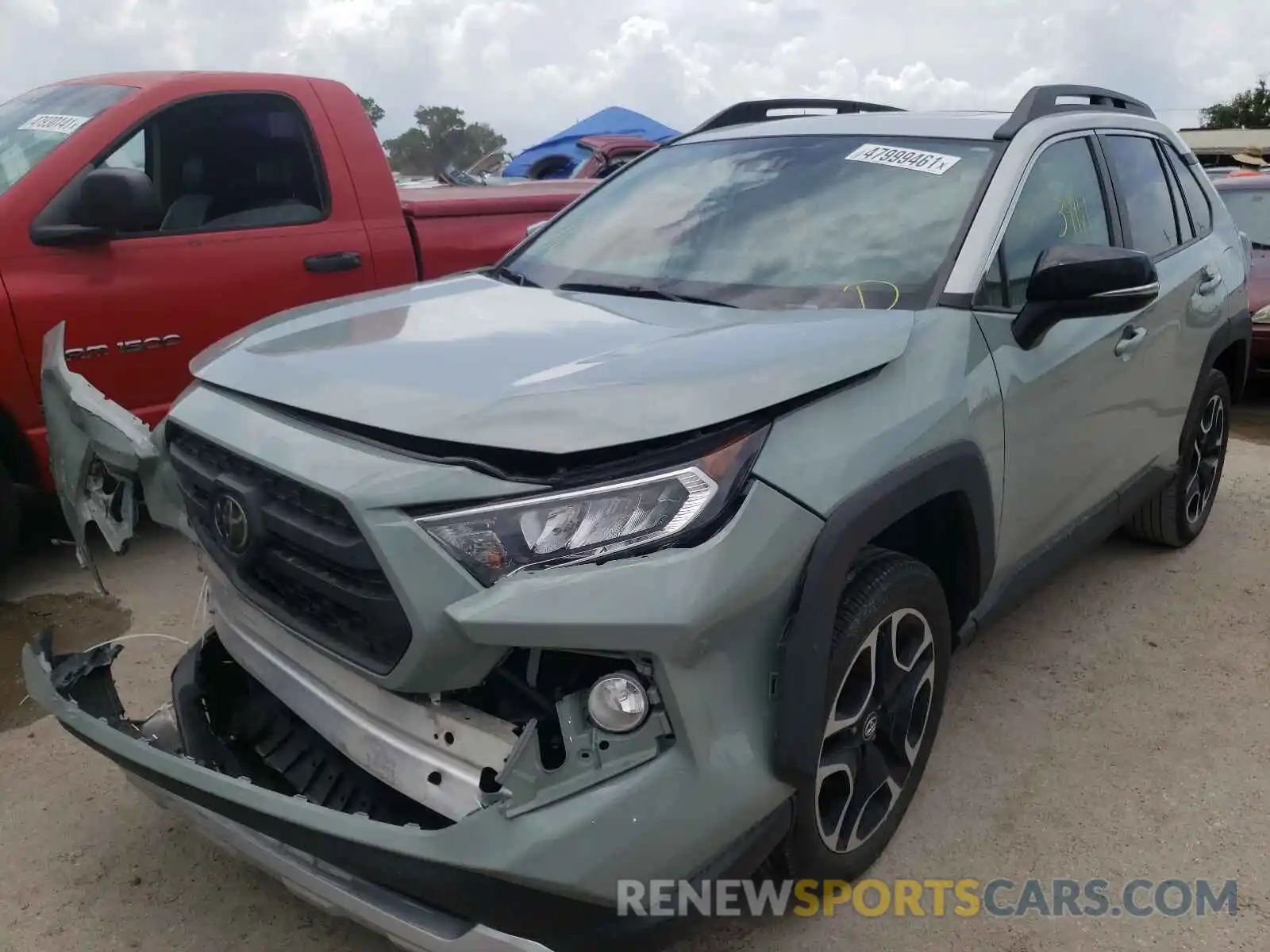 2 Photograph of a damaged car 2T3J1RFV0KC013405 TOYOTA RAV4 2019