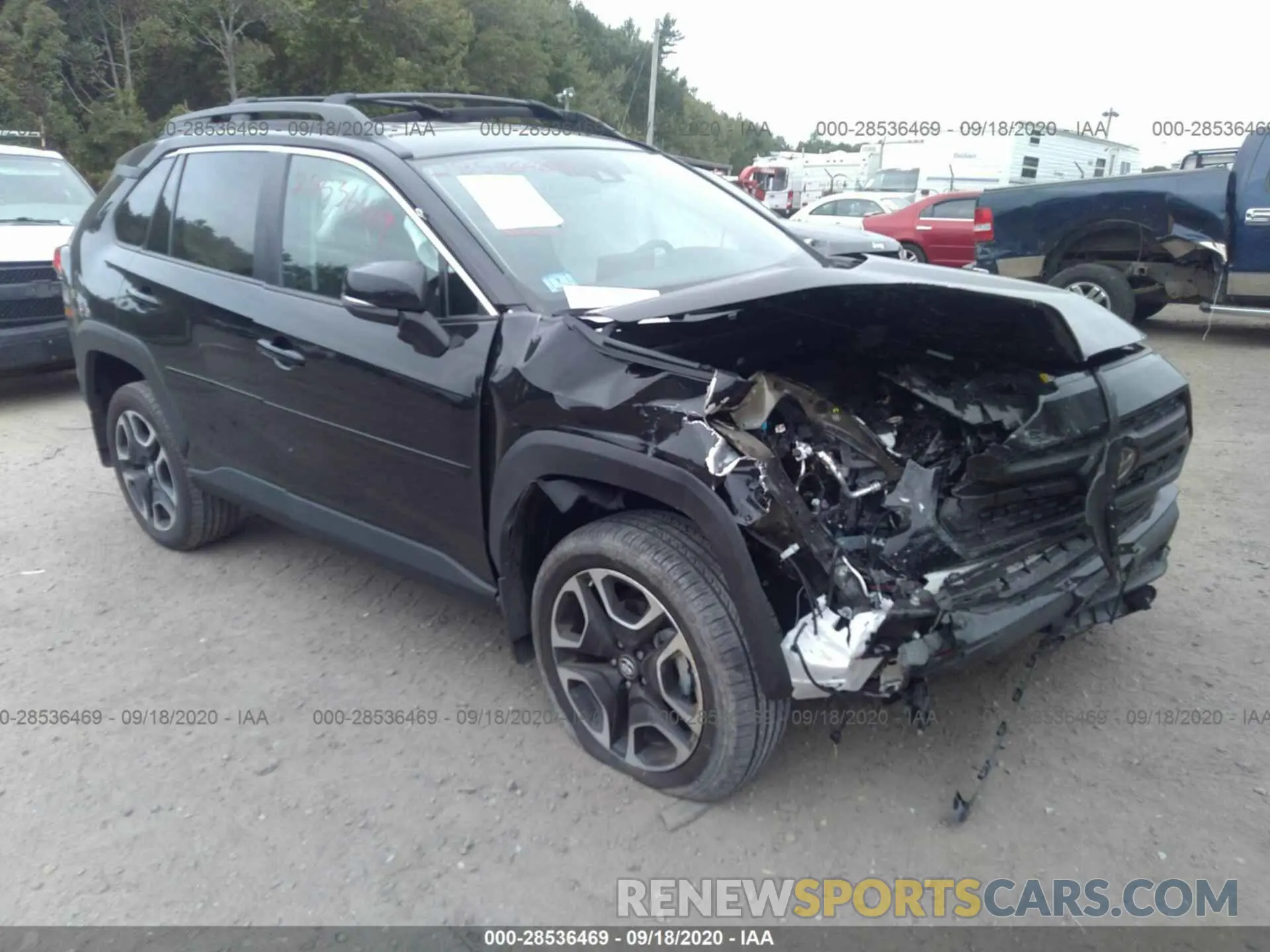 1 Photograph of a damaged car 2T3J1RFV0KC052818 TOYOTA RAV4 2019