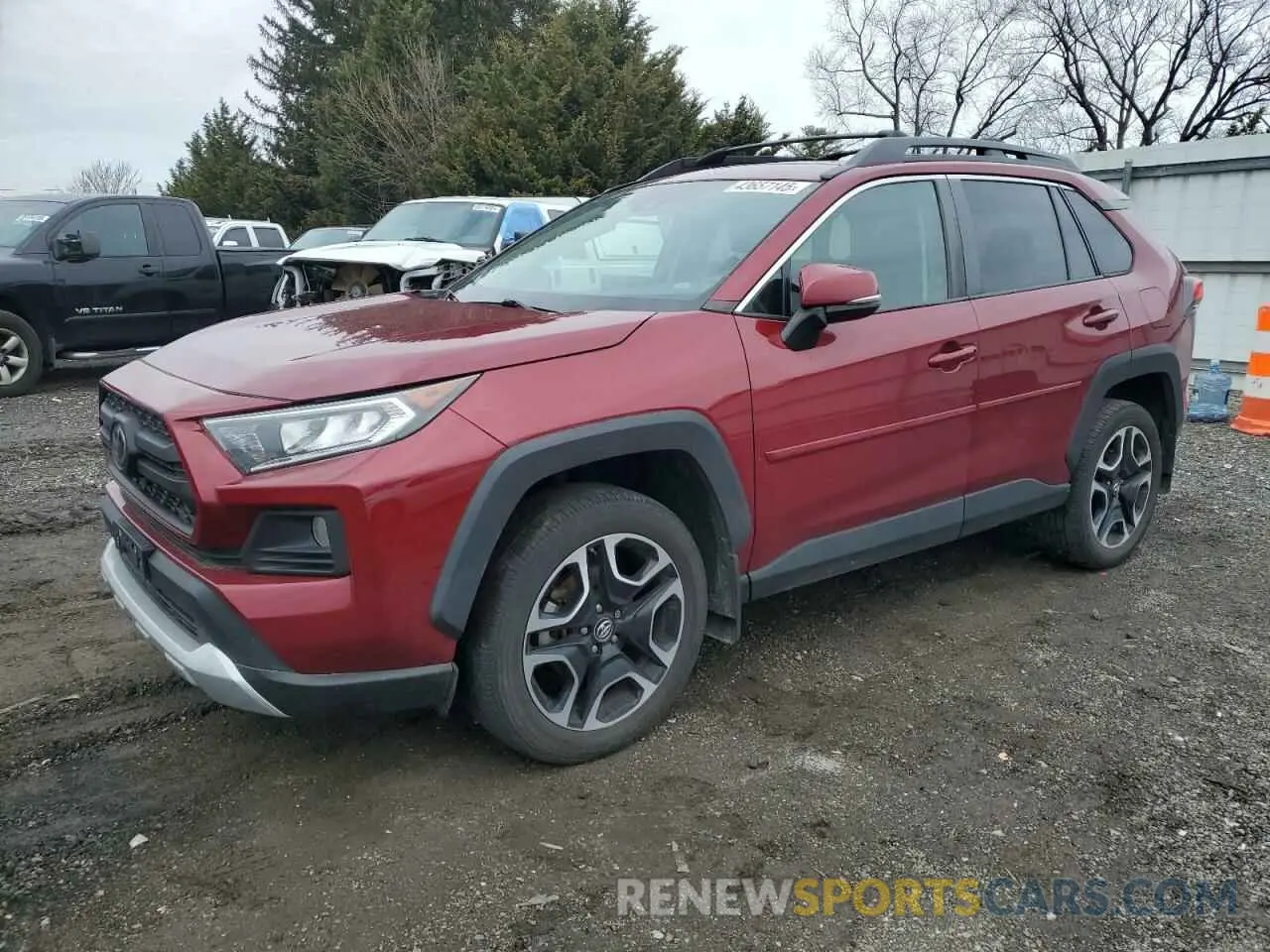 1 Photograph of a damaged car 2T3J1RFV0KW022961 TOYOTA RAV4 2019