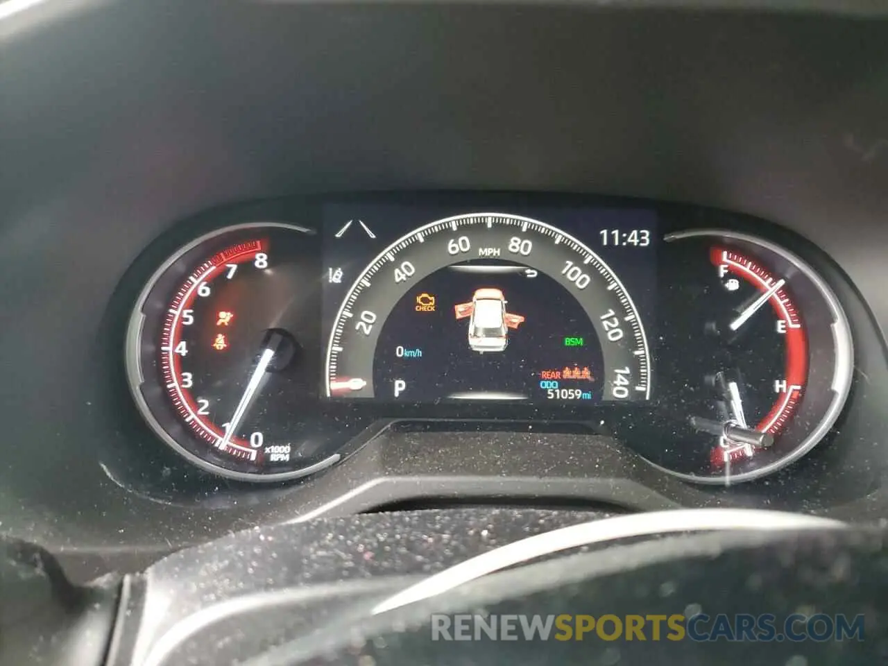 9 Photograph of a damaged car 2T3J1RFV0KW022961 TOYOTA RAV4 2019