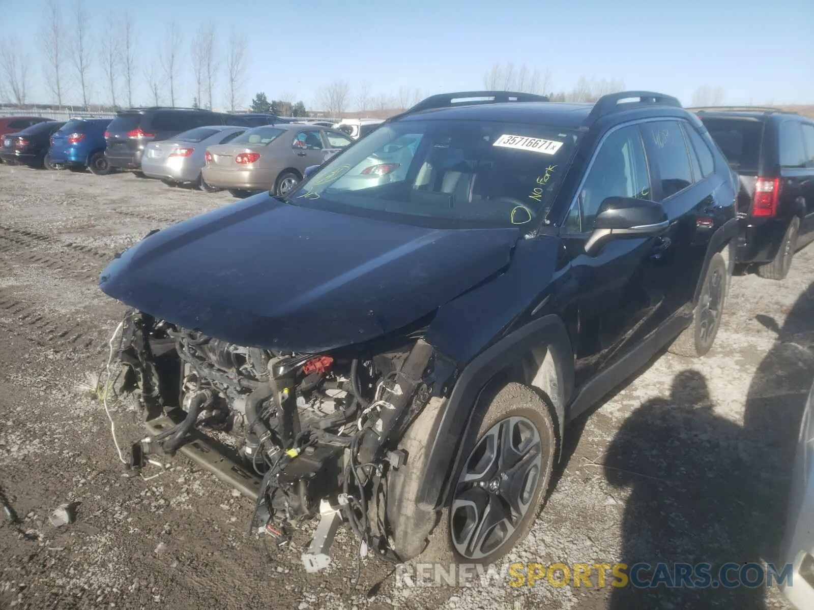2 Photograph of a damaged car 2T3J1RFV0KW030543 TOYOTA RAV4 2019