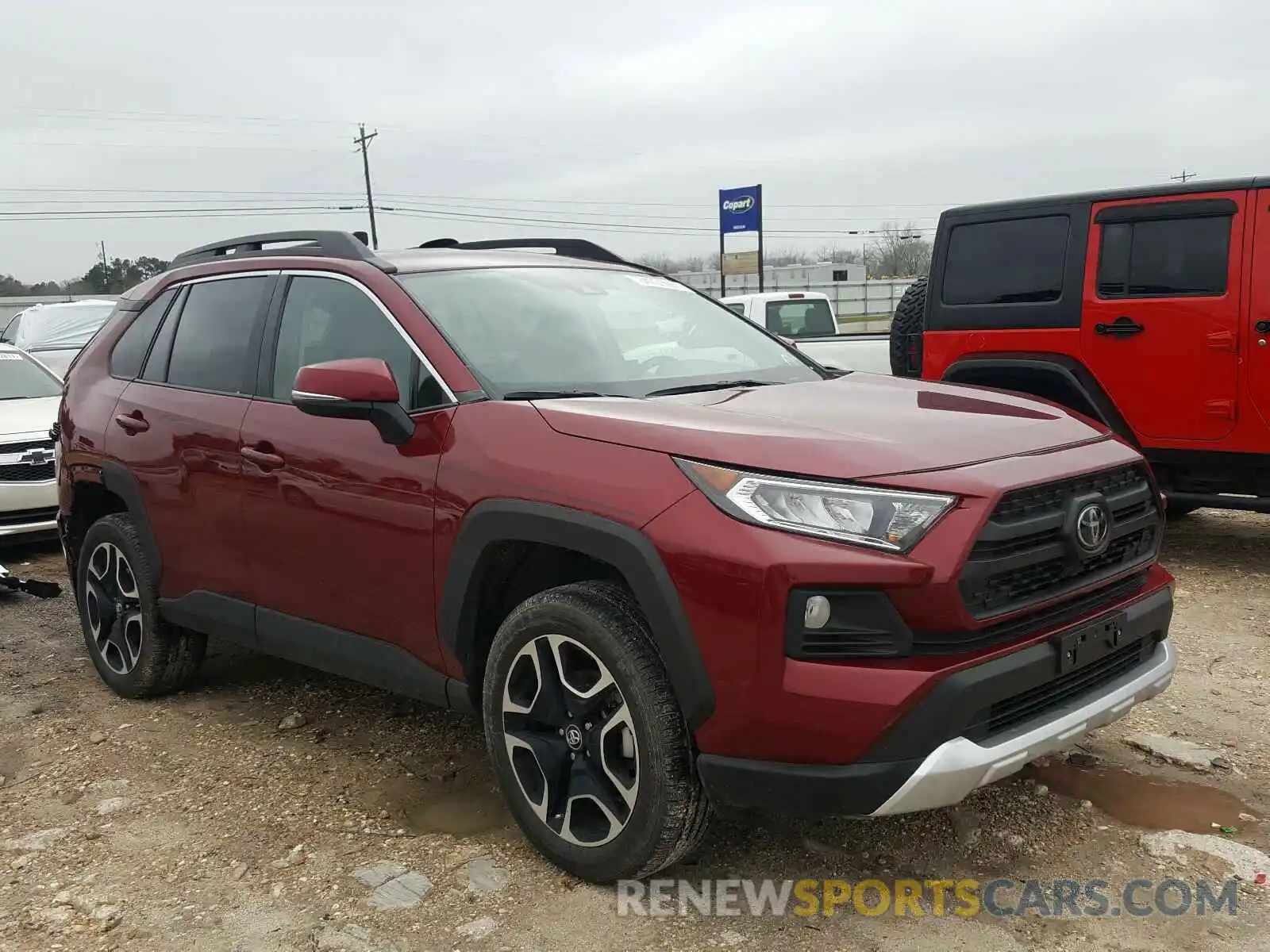 1 Photograph of a damaged car 2T3J1RFV1KC014465 TOYOTA RAV4 2019