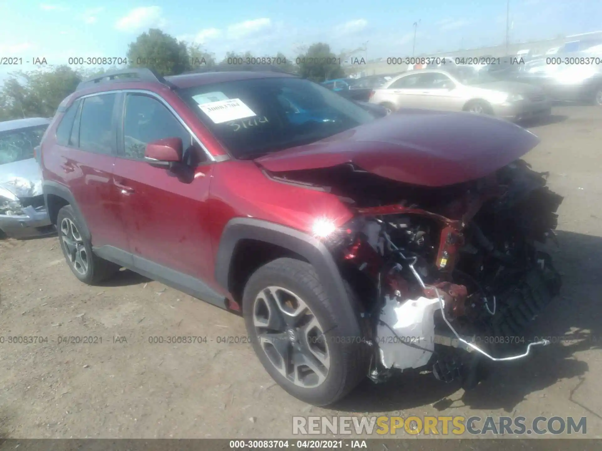 1 Photograph of a damaged car 2T3J1RFV1KC054688 TOYOTA RAV4 2019