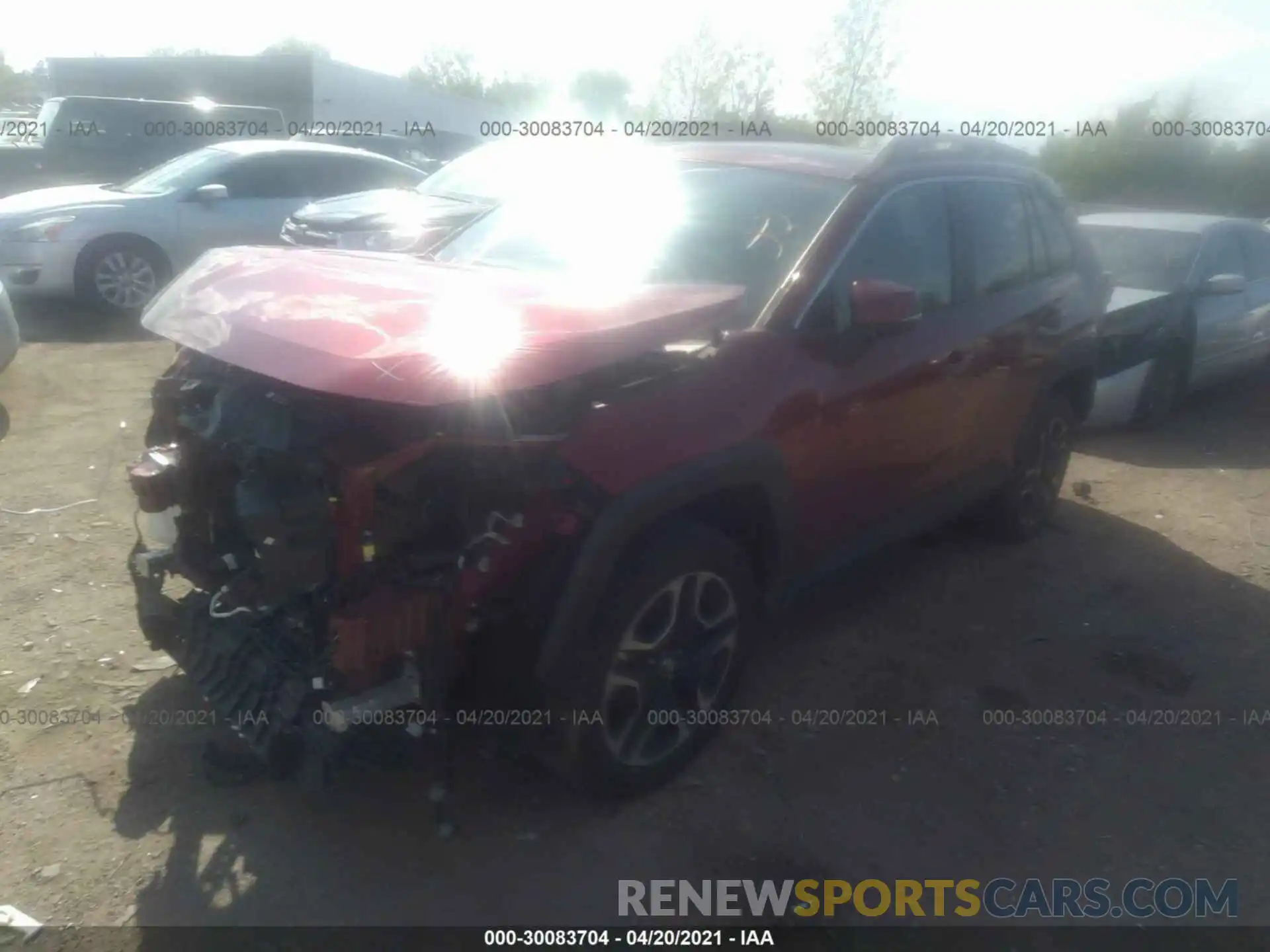 2 Photograph of a damaged car 2T3J1RFV1KC054688 TOYOTA RAV4 2019