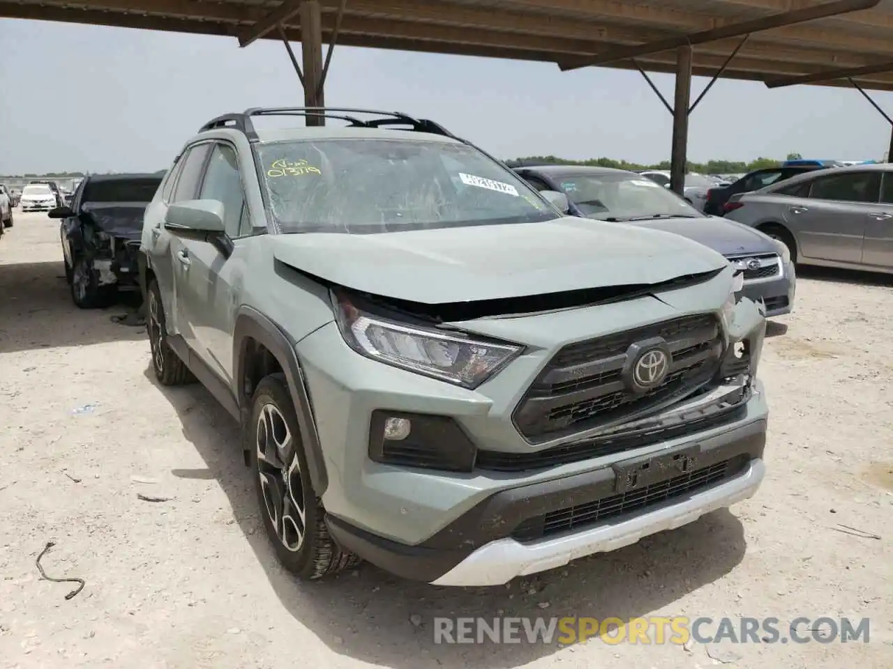 1 Photograph of a damaged car 2T3J1RFV1KW013119 TOYOTA RAV4 2019