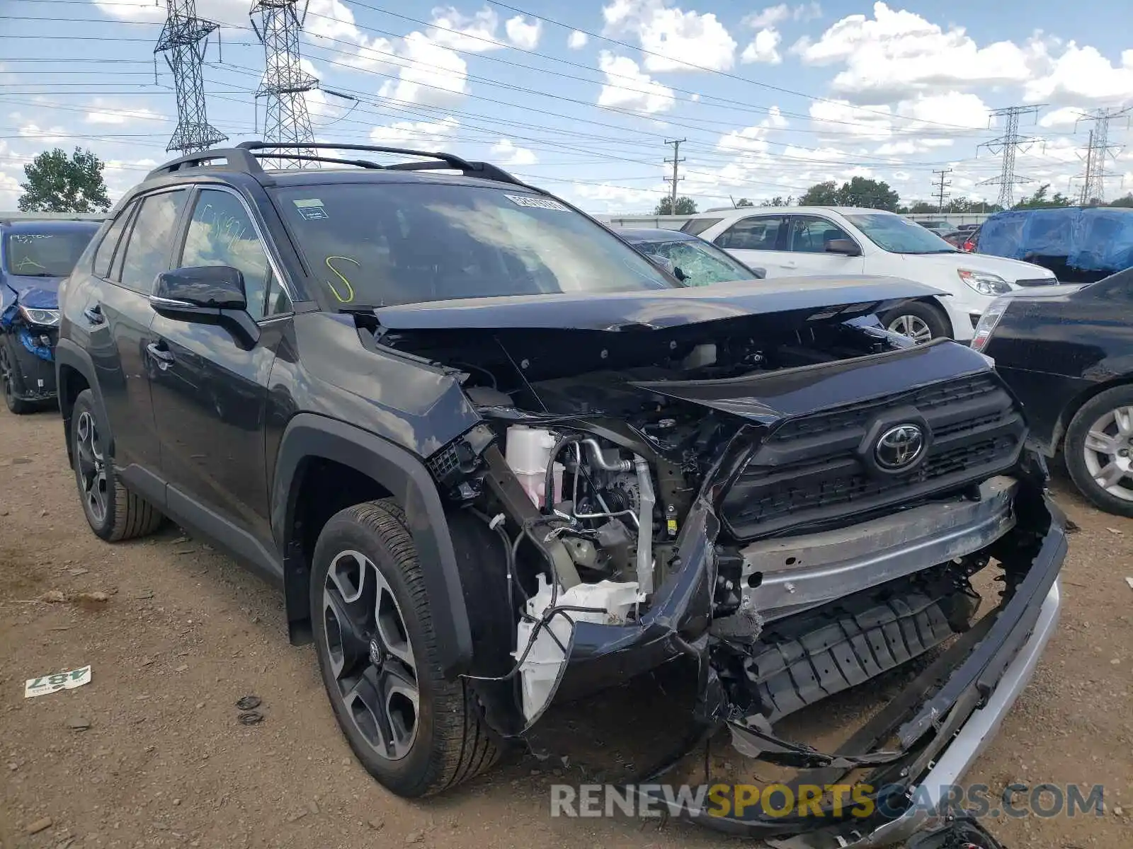 1 Photograph of a damaged car 2T3J1RFV2KW016448 TOYOTA RAV4 2019