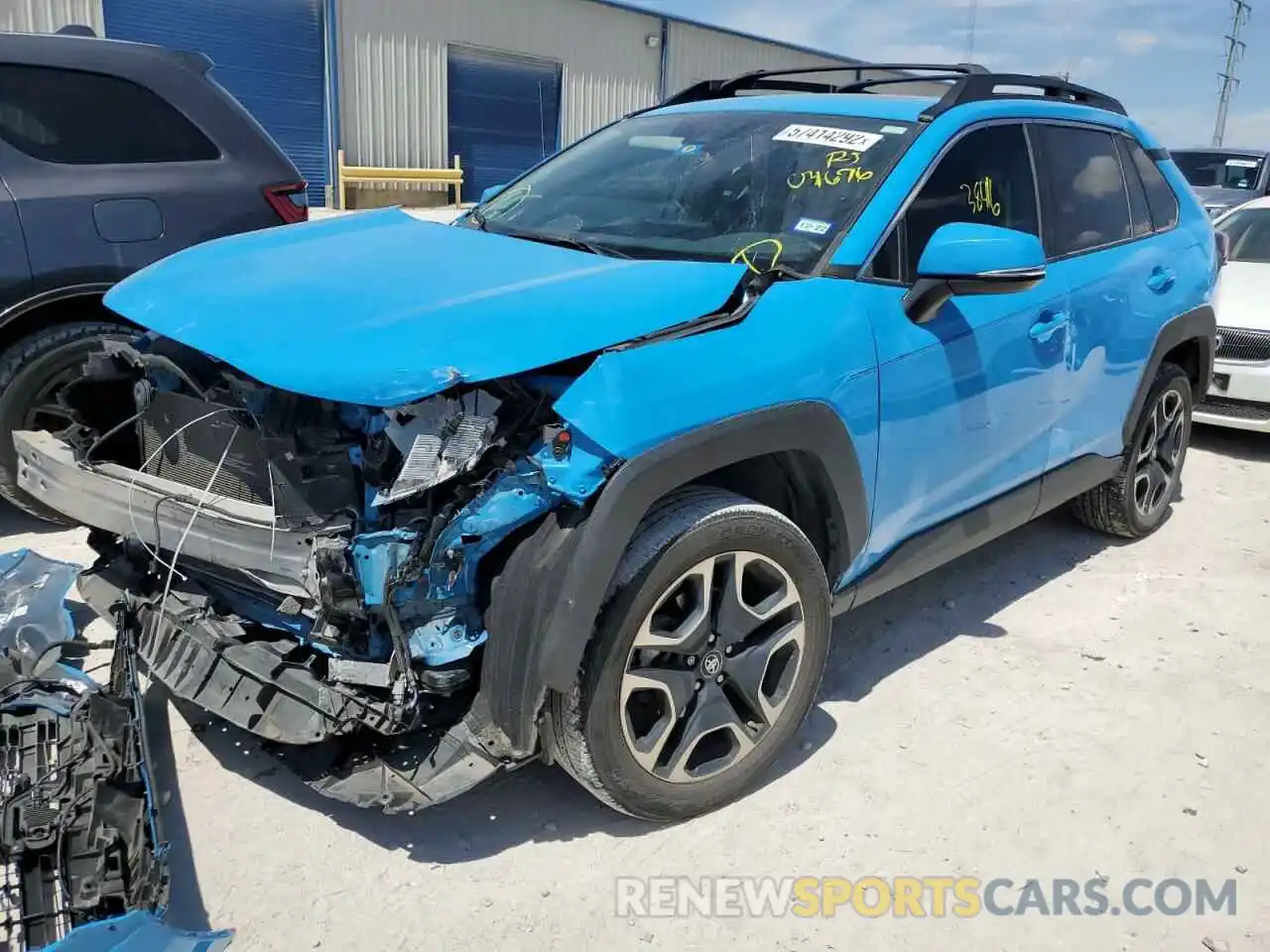 2 Photograph of a damaged car 2T3J1RFV2KW031676 TOYOTA RAV4 2019