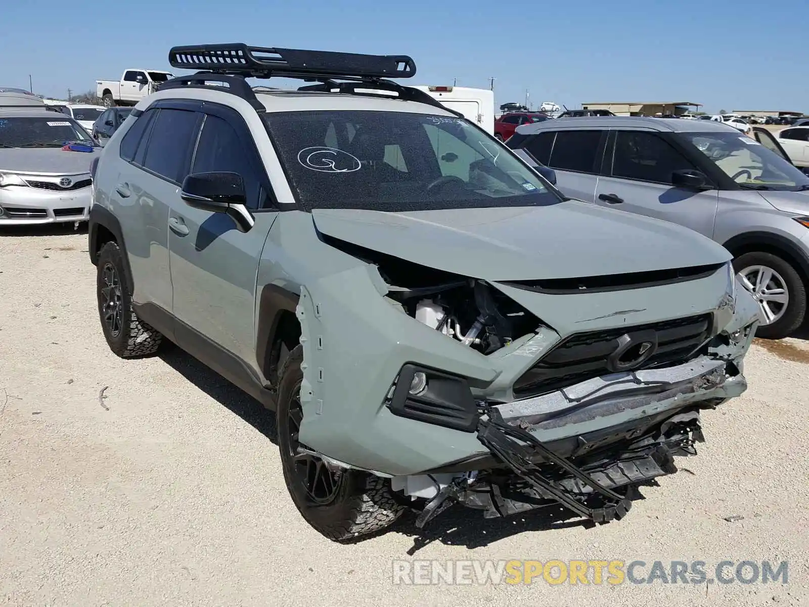 1 Photograph of a damaged car 2T3J1RFV3KW018175 TOYOTA RAV4 2019