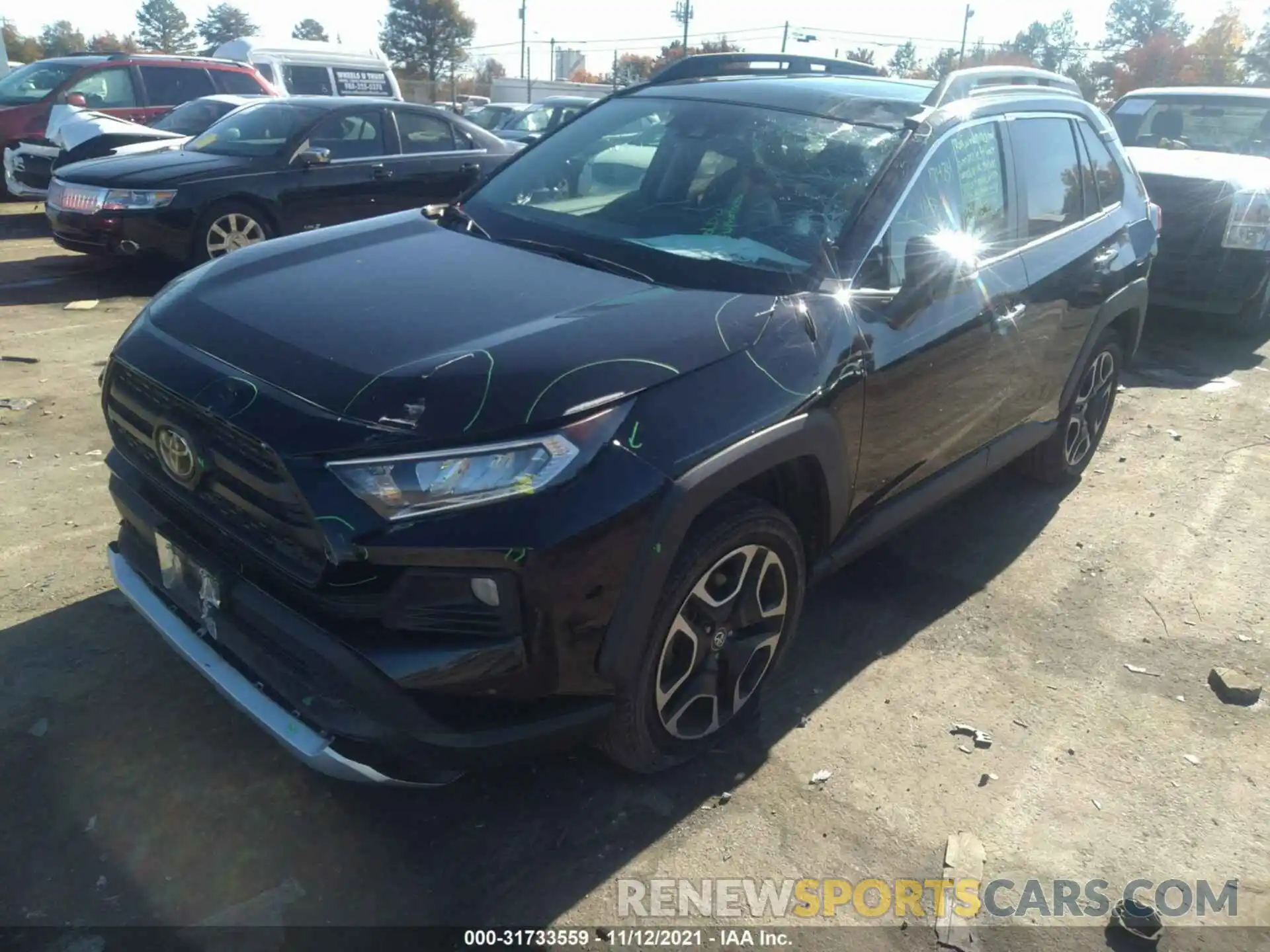 2 Photograph of a damaged car 2T3J1RFV3KW032240 TOYOTA RAV4 2019