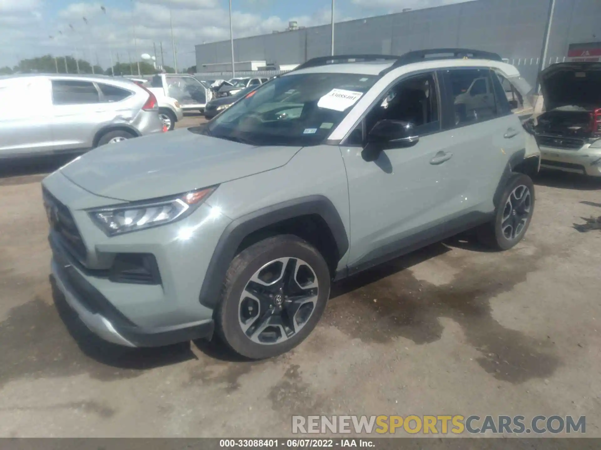 2 Photograph of a damaged car 2T3J1RFV3KW033839 TOYOTA RAV4 2019