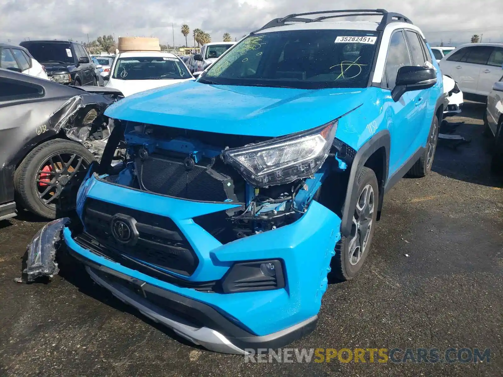 2 Photograph of a damaged car 2T3J1RFV4KC004920 TOYOTA RAV4 2019