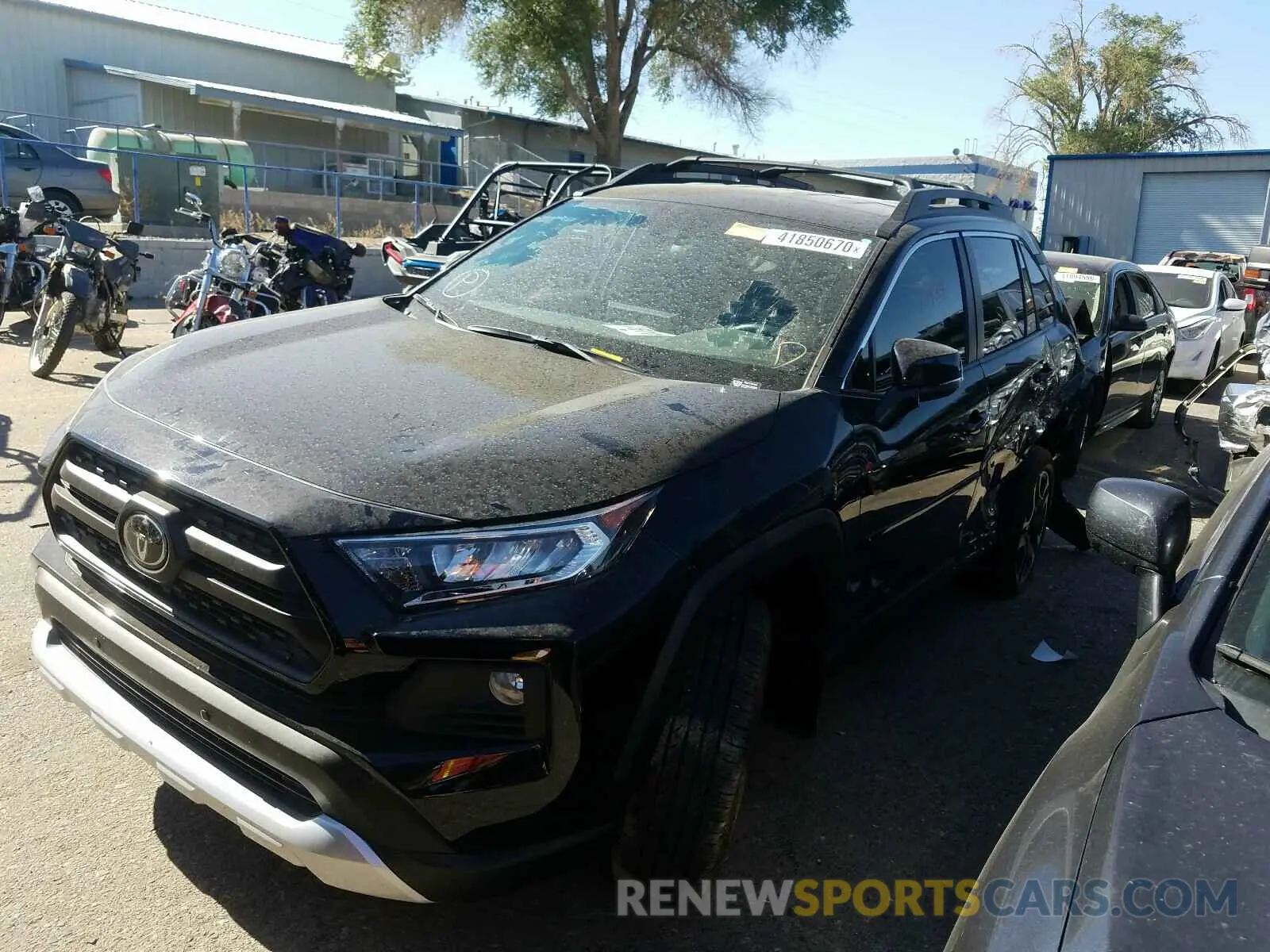 2 Photograph of a damaged car 2T3J1RFV4KW007525 TOYOTA RAV4 2019