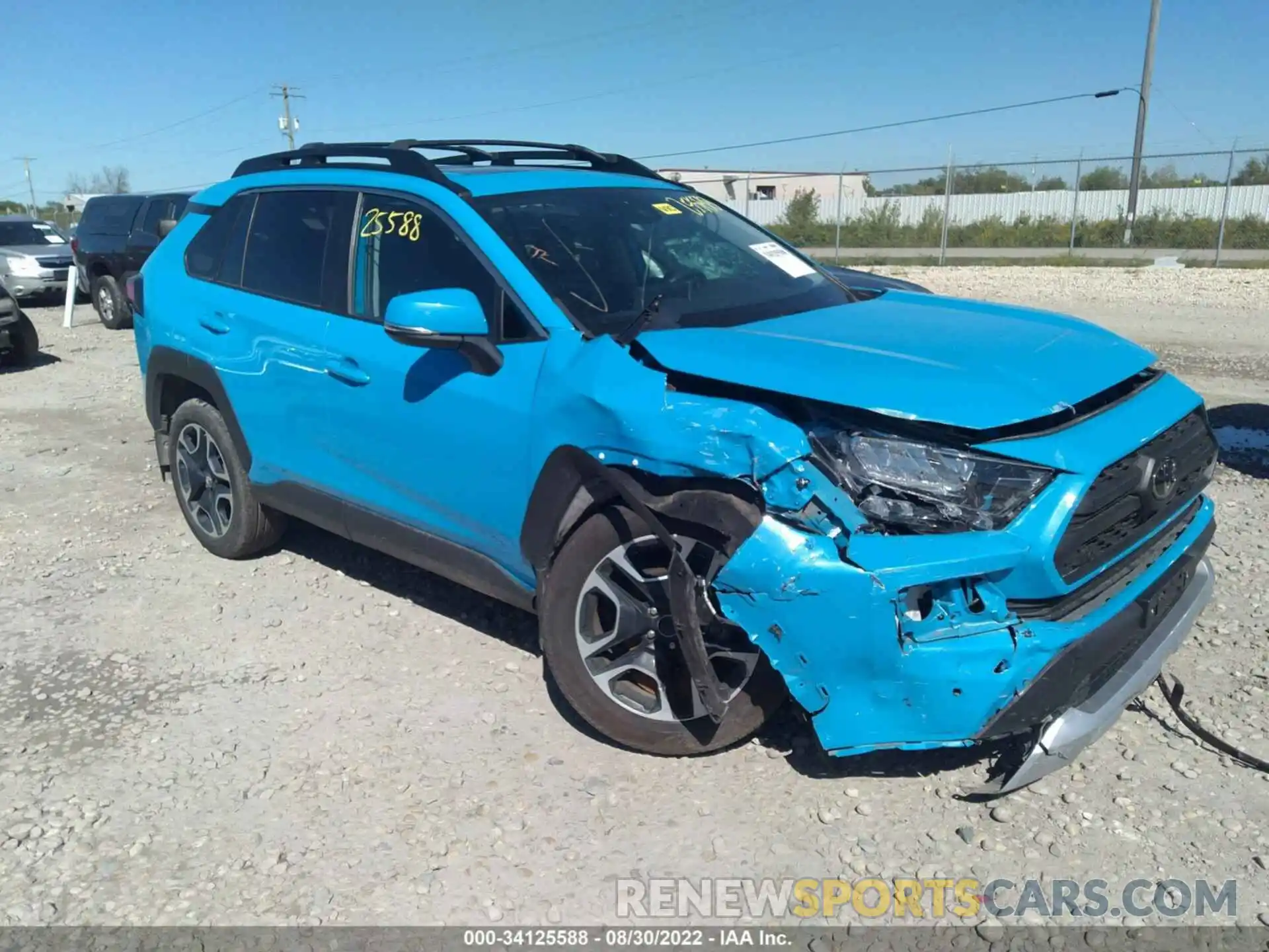 1 Photograph of a damaged car 2T3J1RFV4KW034384 TOYOTA RAV4 2019