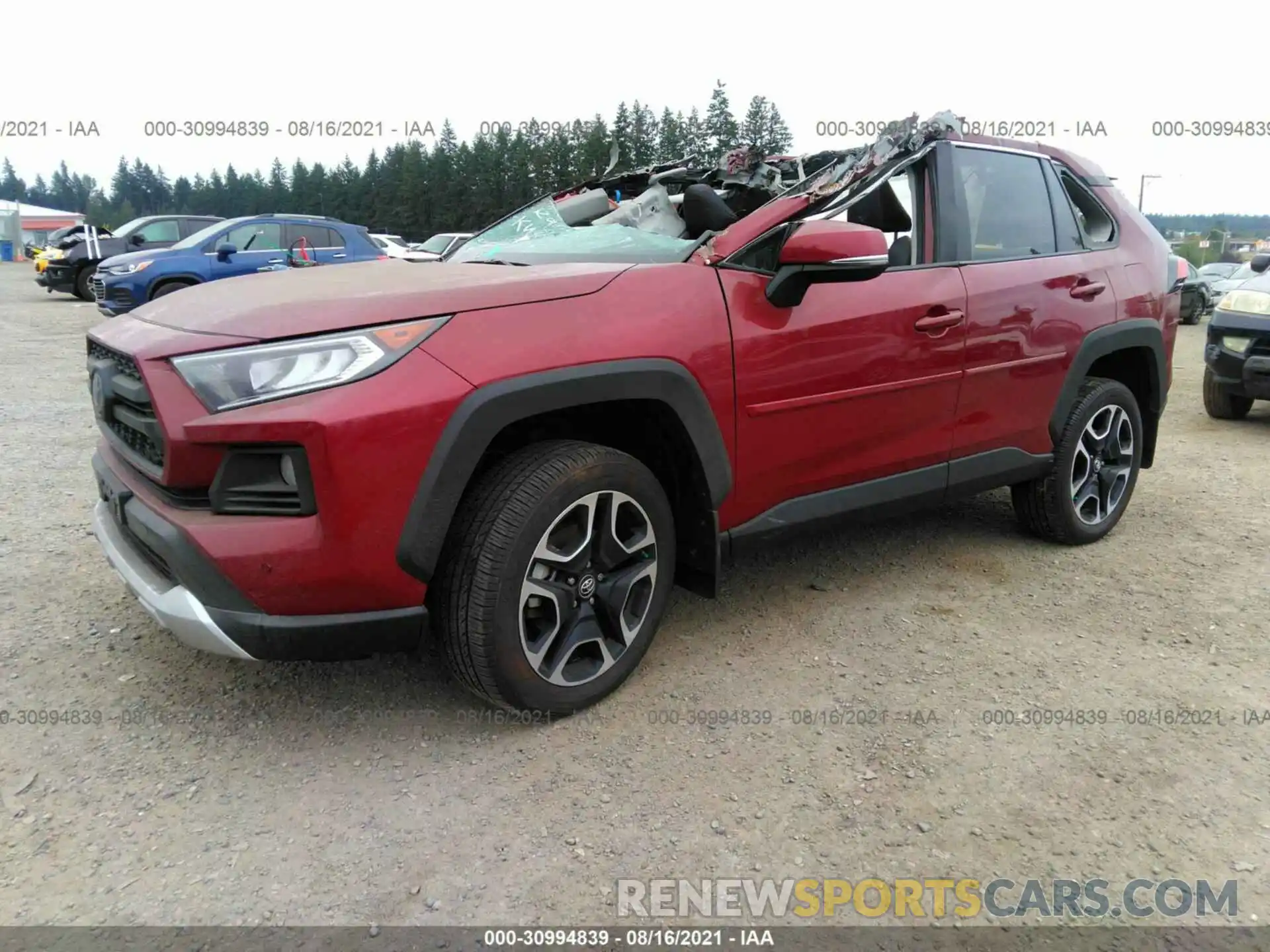 2 Photograph of a damaged car 2T3J1RFV5KW018369 TOYOTA RAV4 2019