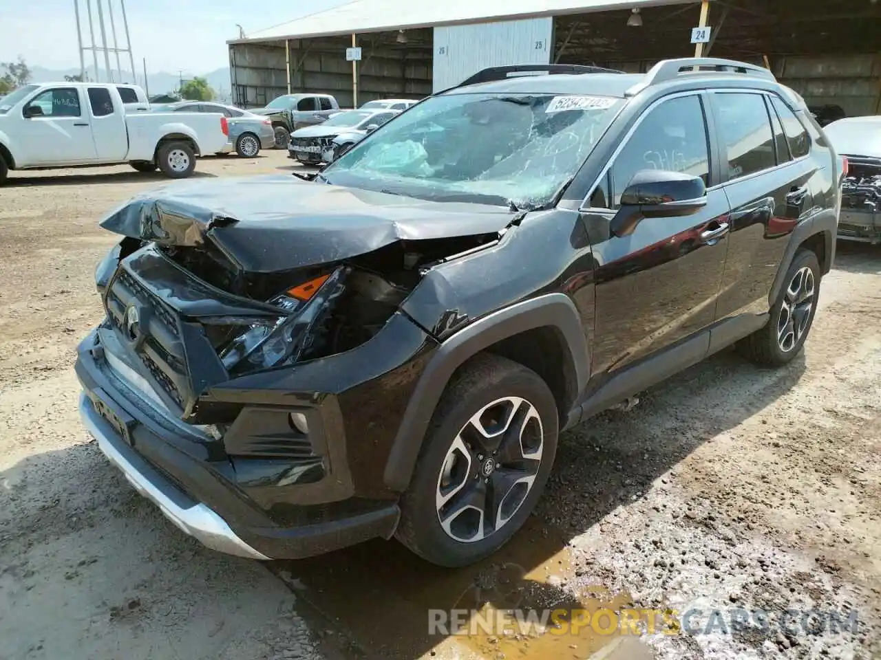 2 Photograph of a damaged car 2T3J1RFV5KW028383 TOYOTA RAV4 2019