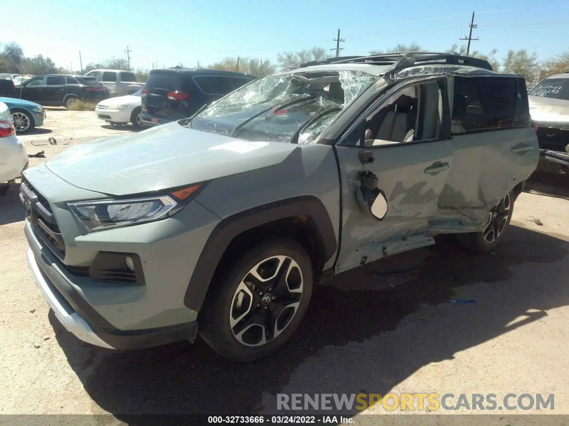 2 Photograph of a damaged car 2T3J1RFV6KC041659 TOYOTA RAV4 2019