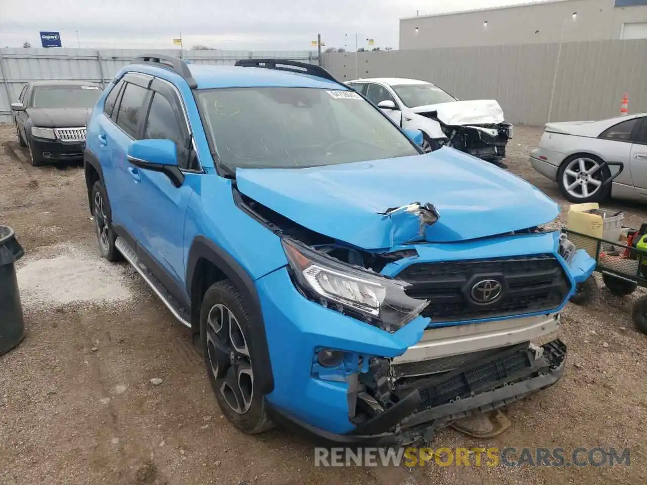 1 Photograph of a damaged car 2T3J1RFV6KC055772 TOYOTA RAV4 2019