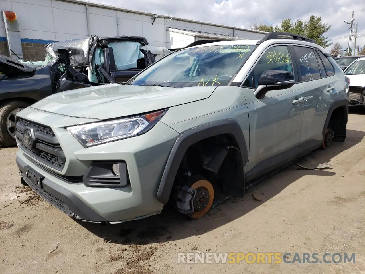 2 Photograph of a damaged car 2T3J1RFV6KW014492 TOYOTA RAV4 2019