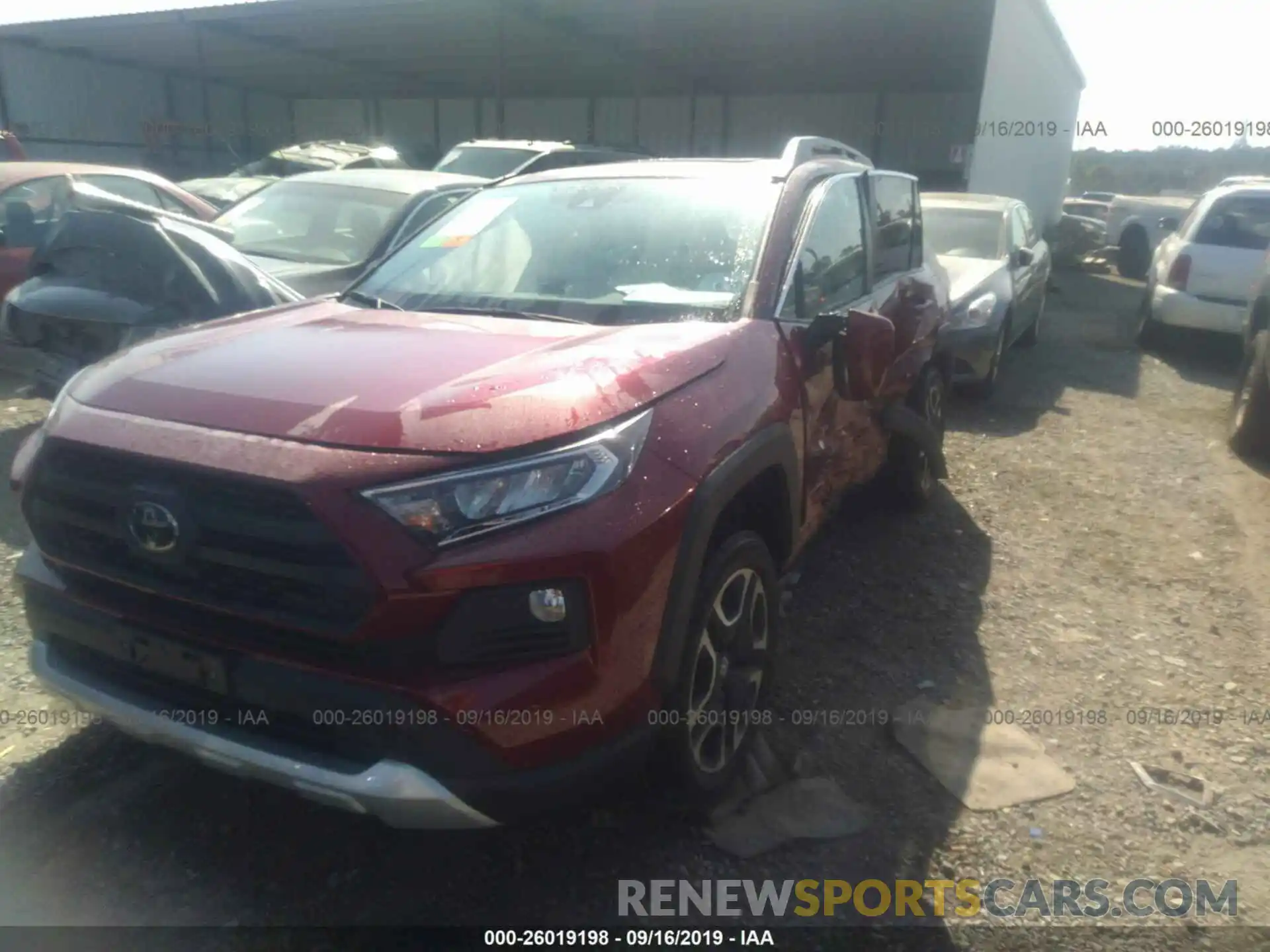 2 Photograph of a damaged car 2T3J1RFV6KW030093 TOYOTA RAV4 2019