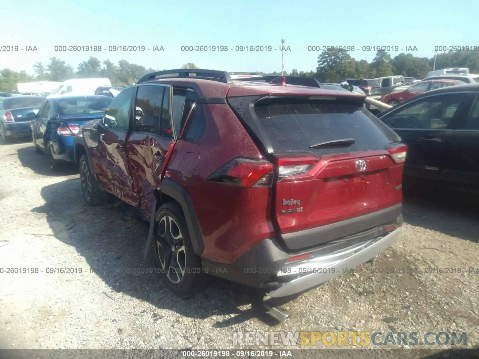 3 Photograph of a damaged car 2T3J1RFV6KW030093 TOYOTA RAV4 2019