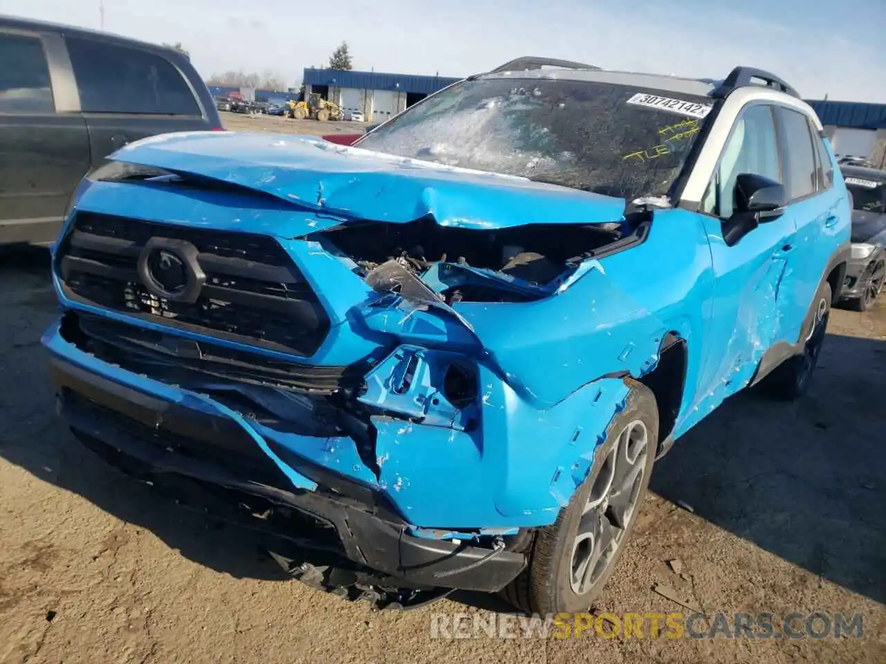 2 Photograph of a damaged car 2T3J1RFV6KW044608 TOYOTA RAV4 2019