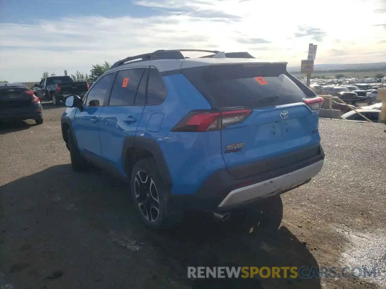 3 Photograph of a damaged car 2T3J1RFV7KC011358 TOYOTA RAV4 2019