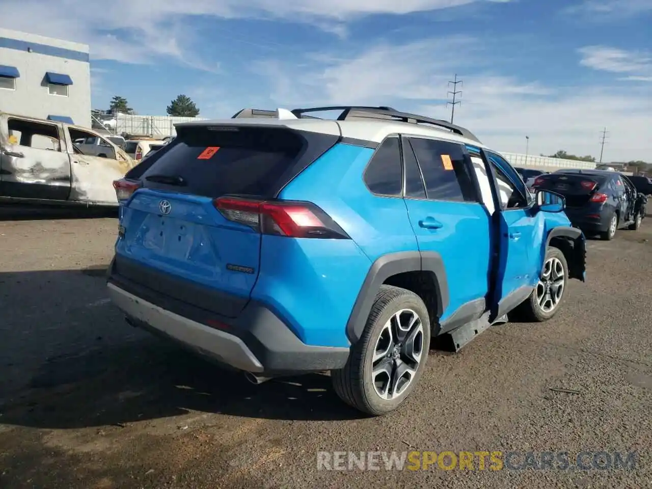 4 Photograph of a damaged car 2T3J1RFV7KC011358 TOYOTA RAV4 2019