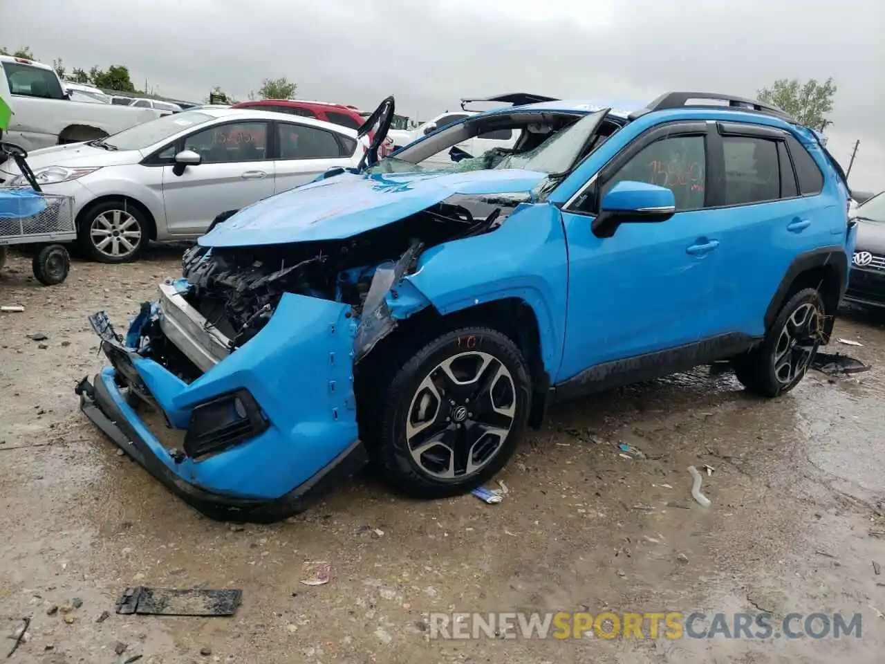 2 Photograph of a damaged car 2T3J1RFV7KW022519 TOYOTA RAV4 2019