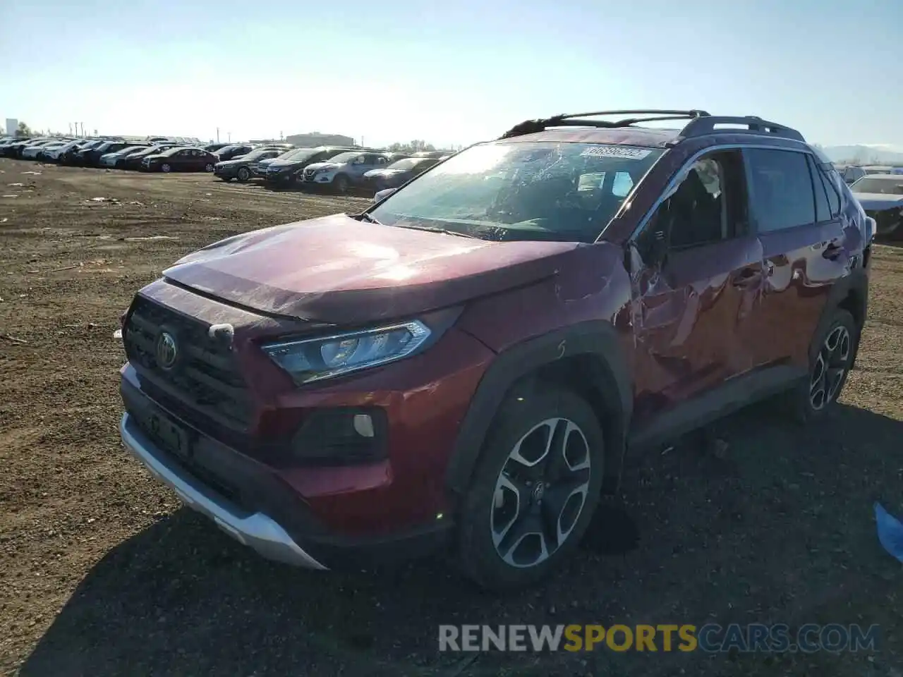 2 Photograph of a damaged car 2T3J1RFV7KW036792 TOYOTA RAV4 2019