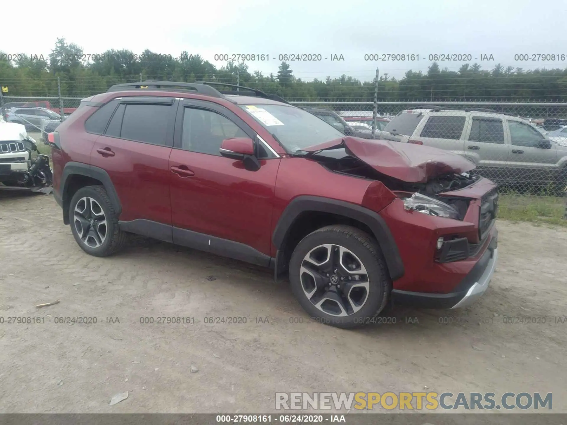 1 Photograph of a damaged car 2T3J1RFV7KW043533 TOYOTA RAV4 2019