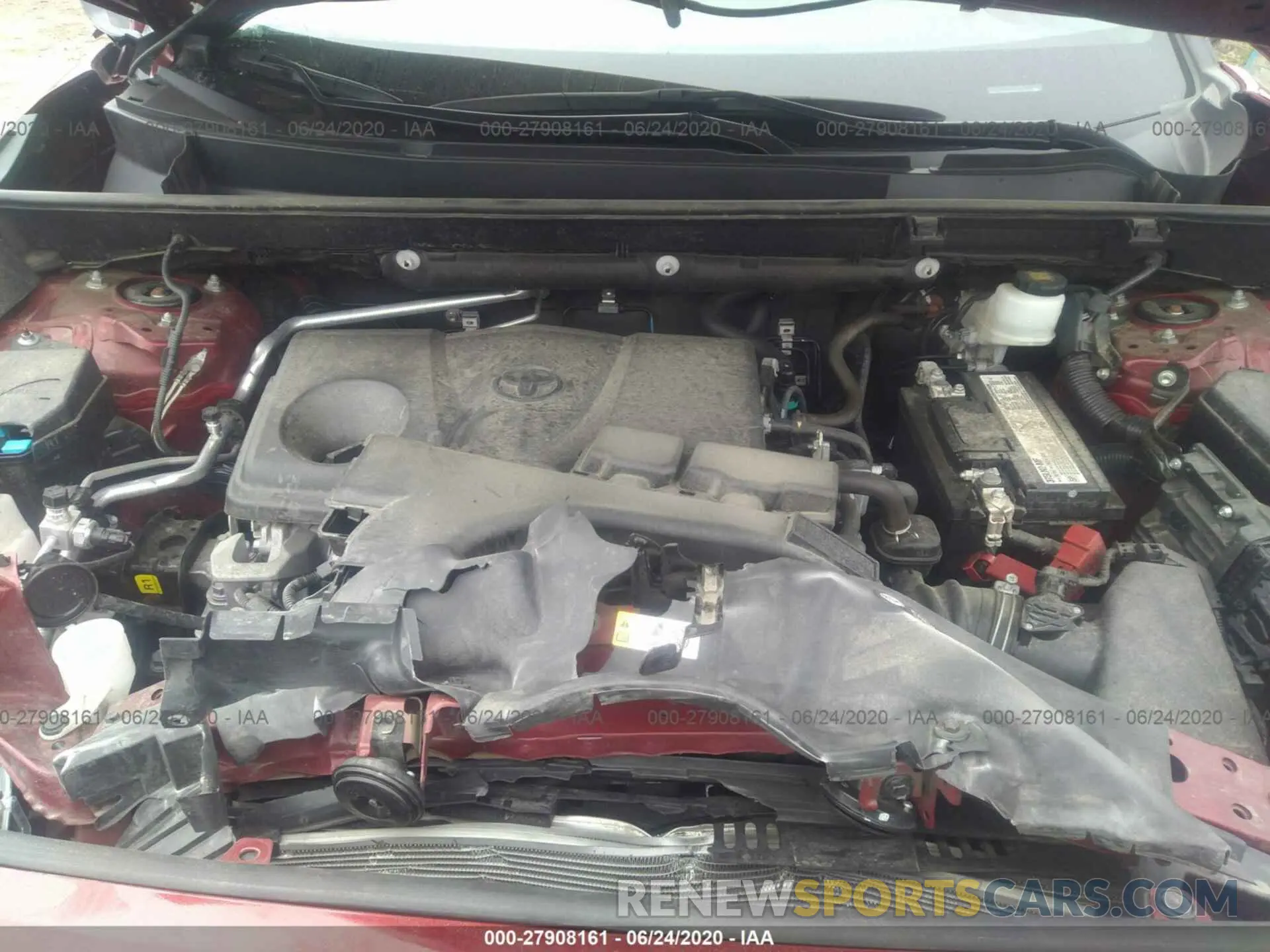 10 Photograph of a damaged car 2T3J1RFV7KW043533 TOYOTA RAV4 2019